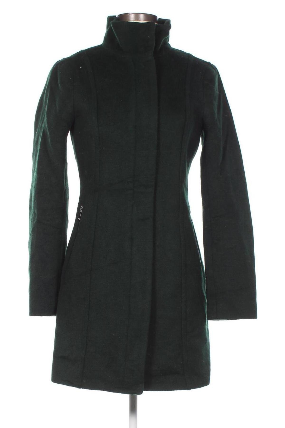 Palton de femei H&M, Mărime XS, Culoare Verde, Preț 123,19 Lei