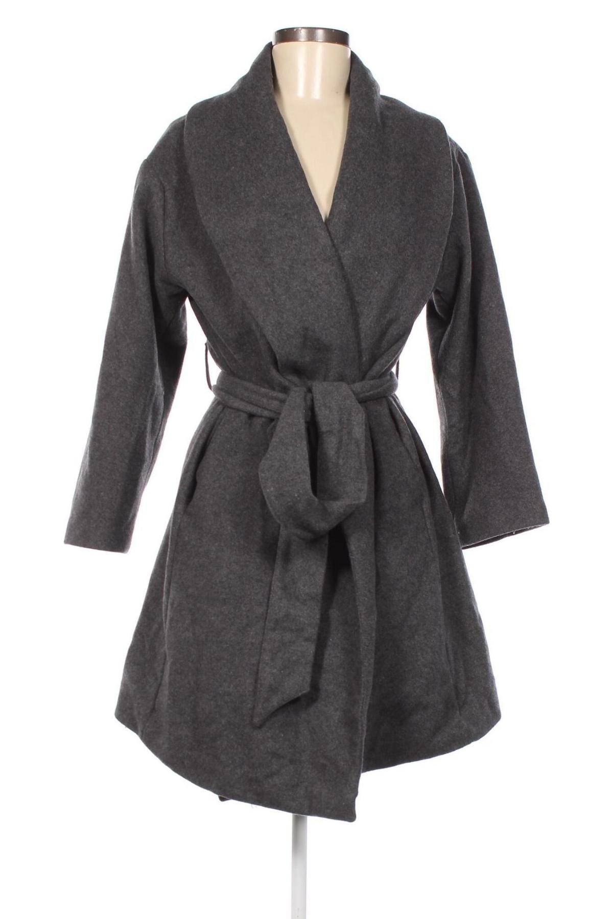 Дамско палто H&M Conscious Collection, Размер M, Цвят Сив, Цена 27,82 лв.