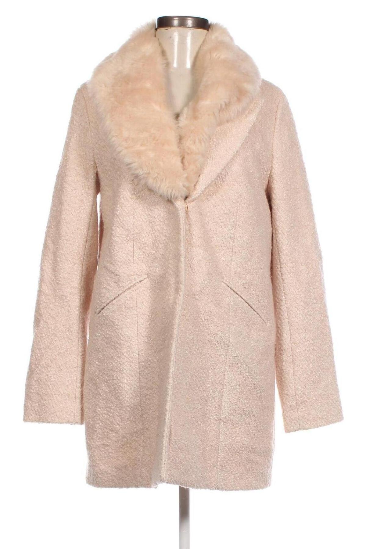 Γυναικείο παλτό Jbc, Μέγεθος M, Χρώμα Εκρού, Τιμή 17,21 €