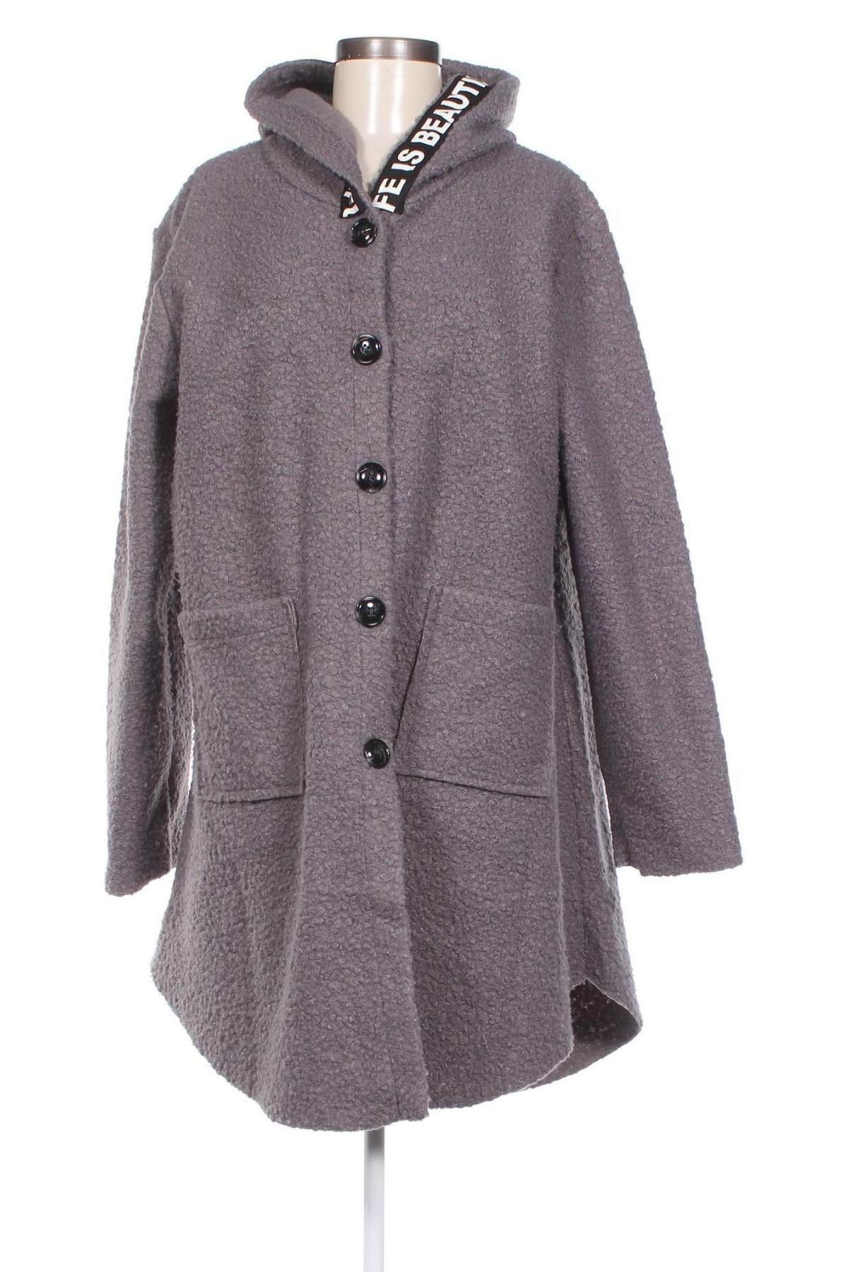 Palton de femei Made In Italy, Mărime M, Culoare Gri, Preț 130,23 Lei