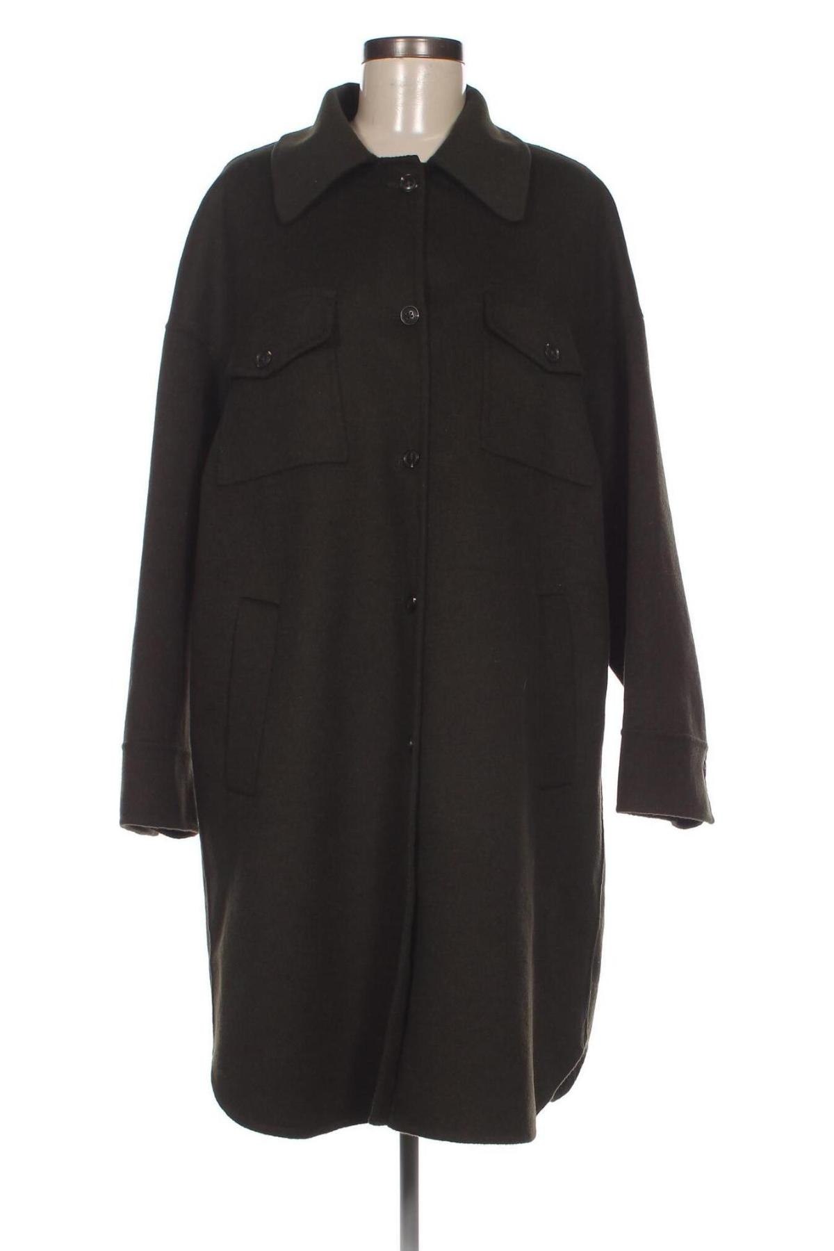 Palton de femei Mango, Mărime XL, Culoare Verde, Preț 115,46 Lei