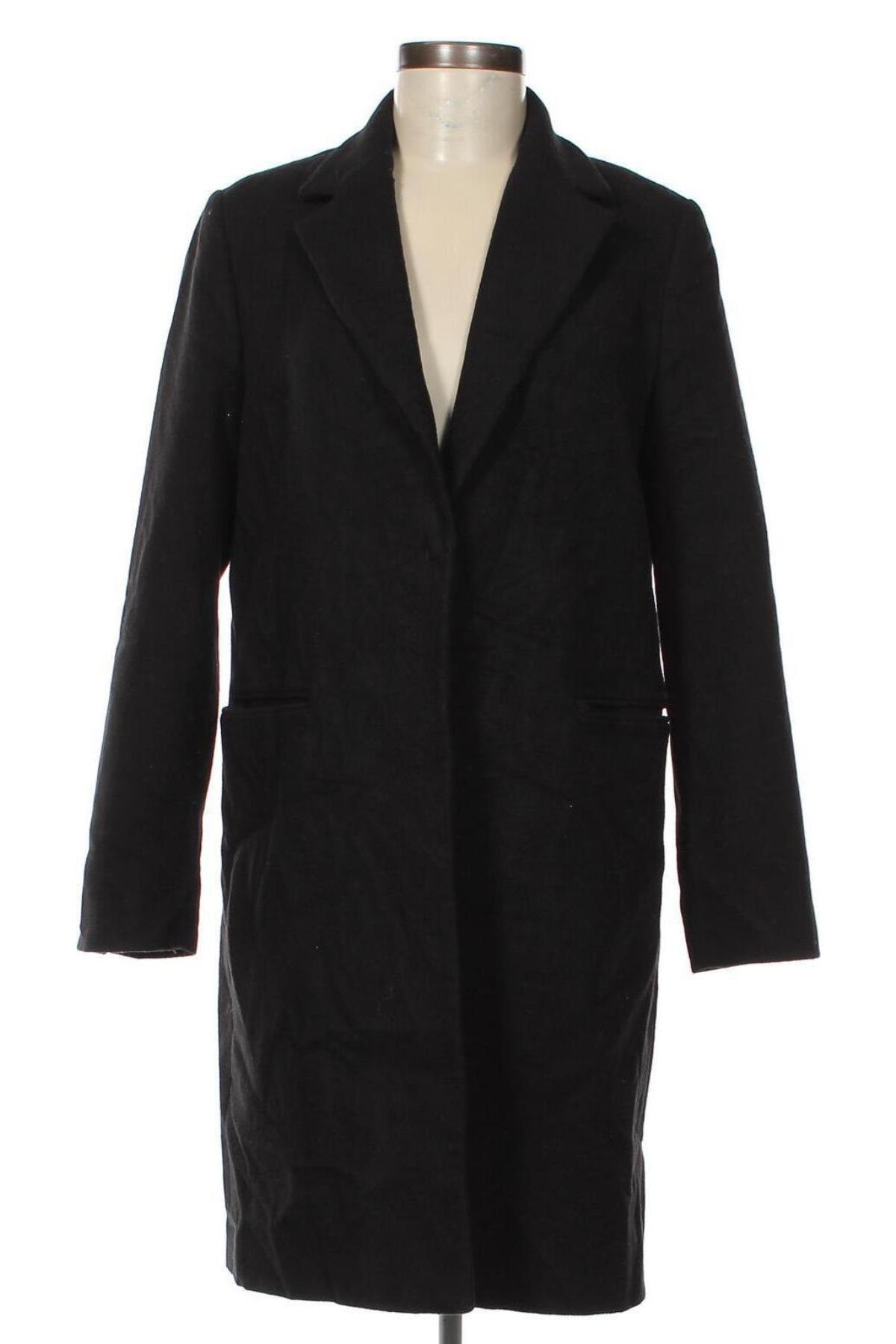 Дамско палто Mango, Размер M, Цвят Черен, Цена 38,11 лв.