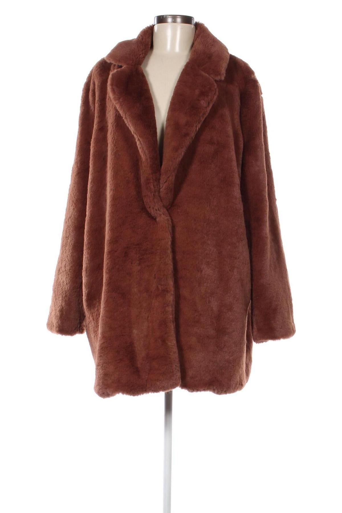 Дамско палто New Look, Размер XL, Цвят Кафяв, Цена 36,38 лв.
