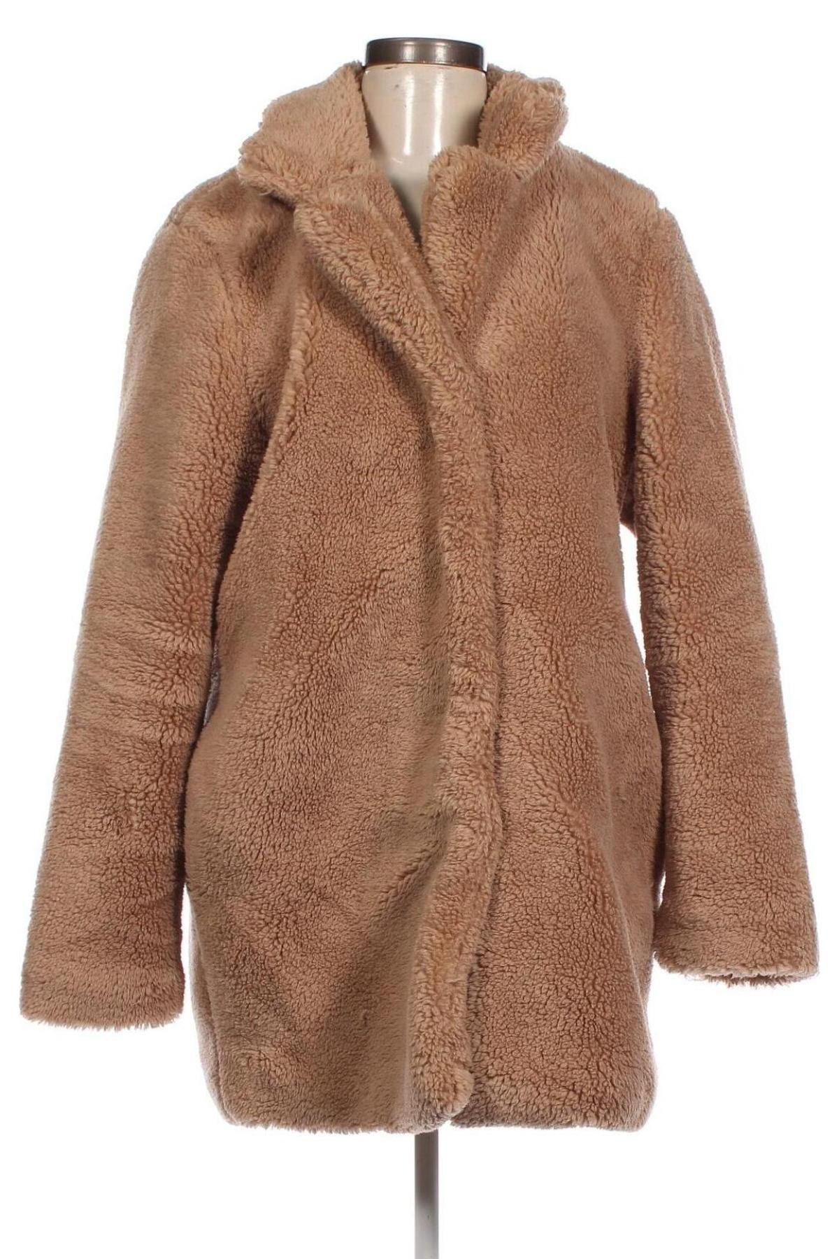 Γυναικείο παλτό Pieces, Μέγεθος XL, Χρώμα Καφέ, Τιμή 13,61 €