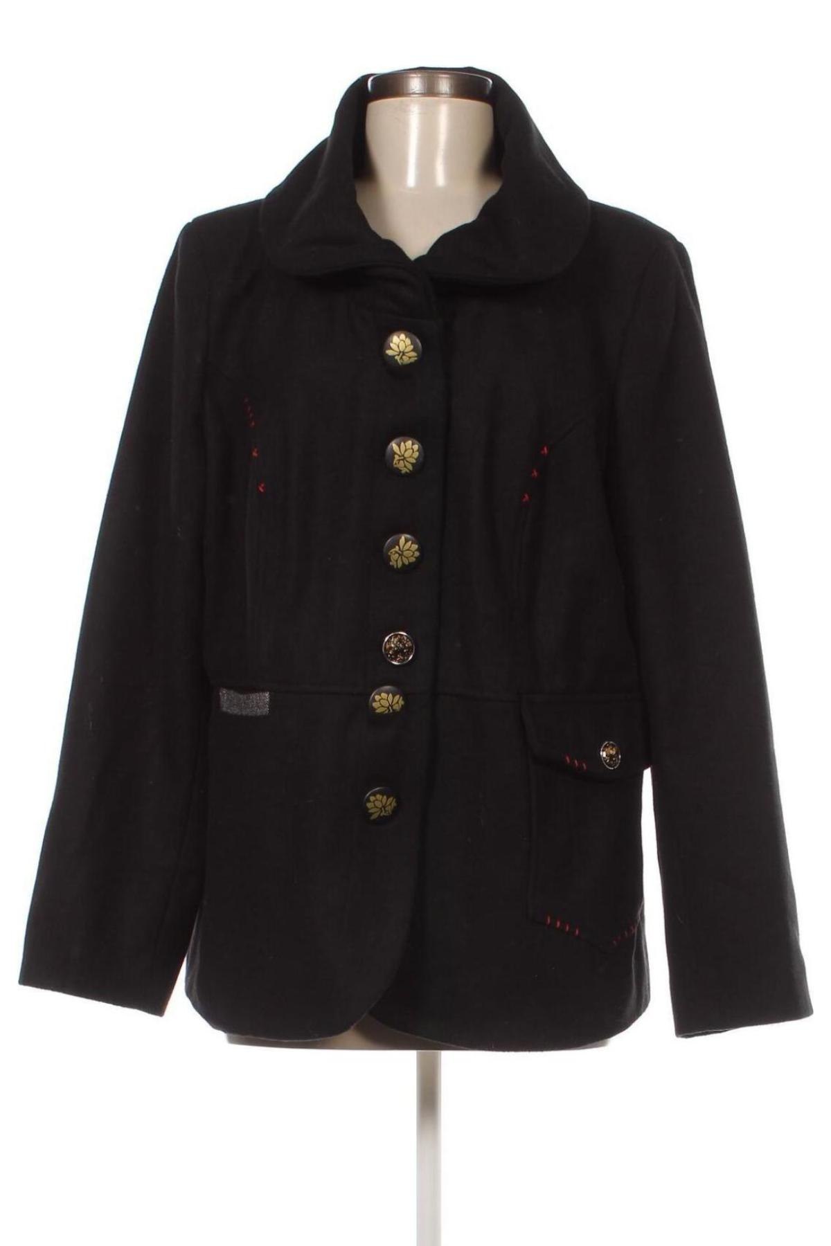 Γυναικείο παλτό Rainbow, Μέγεθος XL, Χρώμα Μαύρο, Τιμή 26,48 €