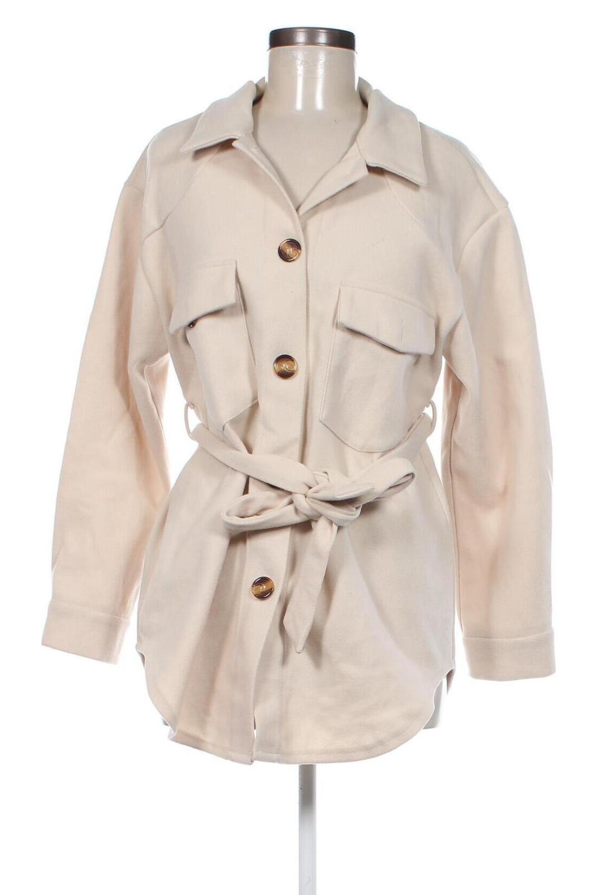 Γυναικείο παλτό SHEIN, Μέγεθος S, Χρώμα  Μπέζ, Τιμή 13,86 €