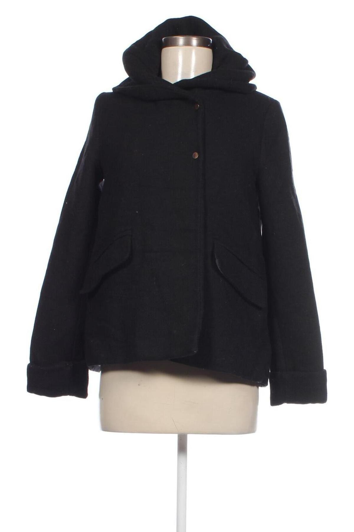 Dámský kabát  Zara, Velikost M, Barva Černá, Cena  379,00 Kč
