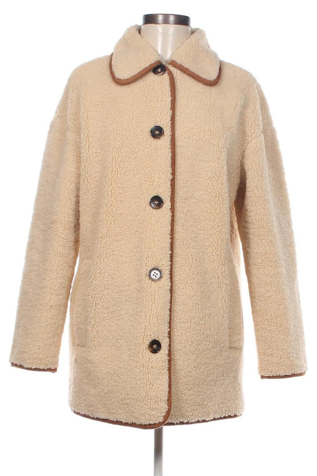 Dámský kabát  Zara, Velikost XS, Barva Krémová, Cena  444,00 Kč