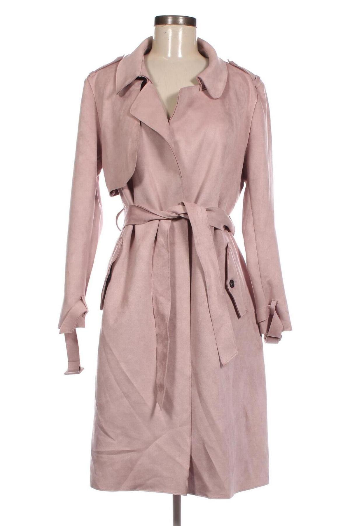 Damenmantel Zara, Größe L, Farbe Aschrosa, Preis 38,27 €