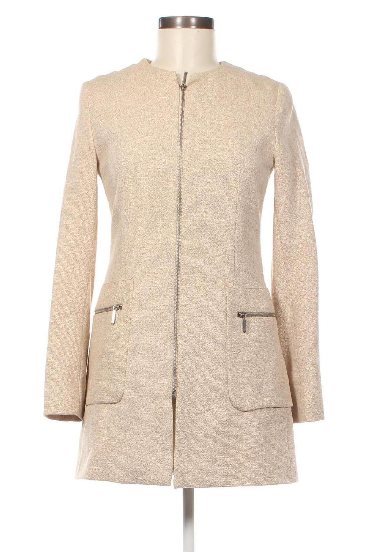 Damenmantel Zara, Größe M, Farbe Beige, Preis 35,75 €