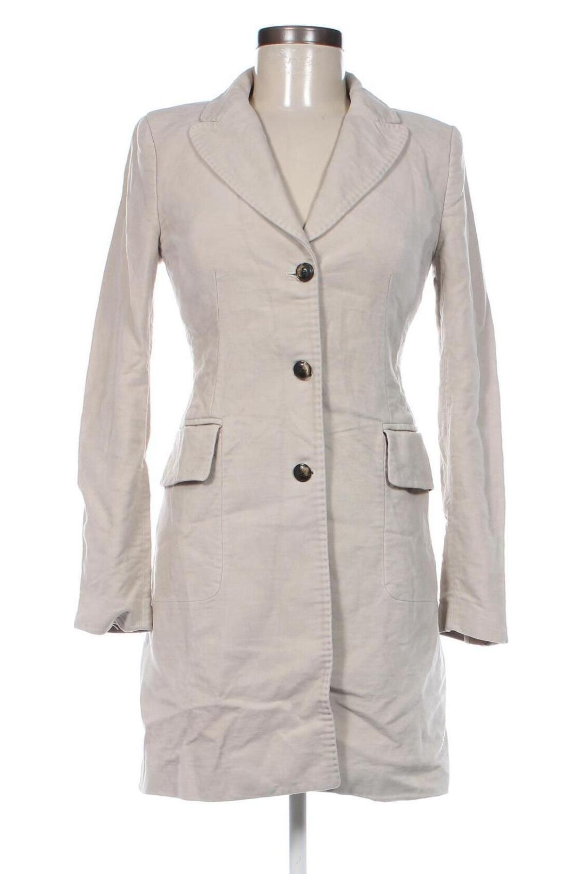 Palton de femei Zara, Mărime S, Culoare Bej, Preț 180,92 Lei