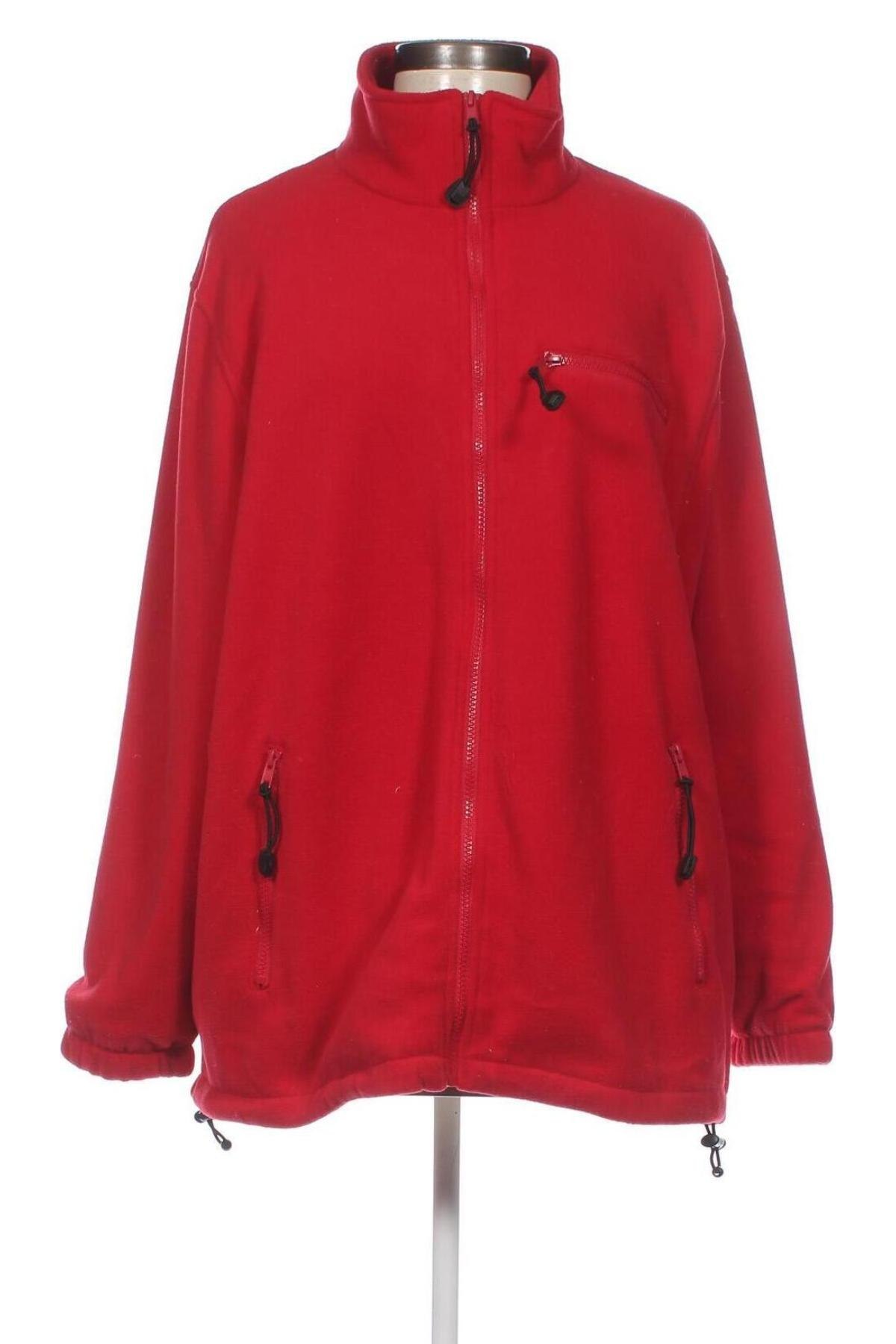 Γυναικεία ζακέτα fleece, Μέγεθος XXL, Χρώμα Κόκκινο, Τιμή 24,12 €
