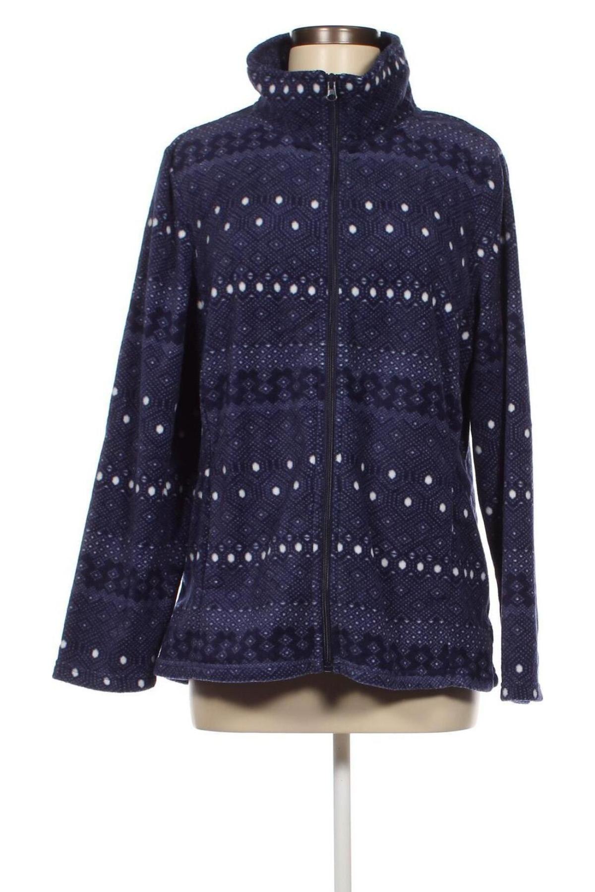 Γυναικεία ζακέτα fleece, Μέγεθος XL, Χρώμα Μπλέ, Τιμή 24,12 €