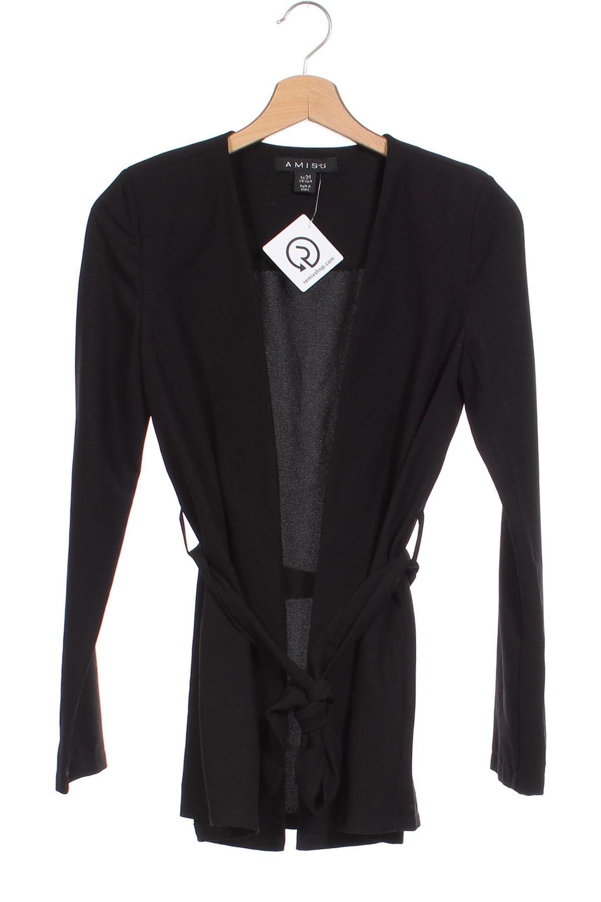 Γυναικείο σακάκι Amisu, Μέγεθος XS, Χρώμα Μαύρο, Τιμή 20,08 €