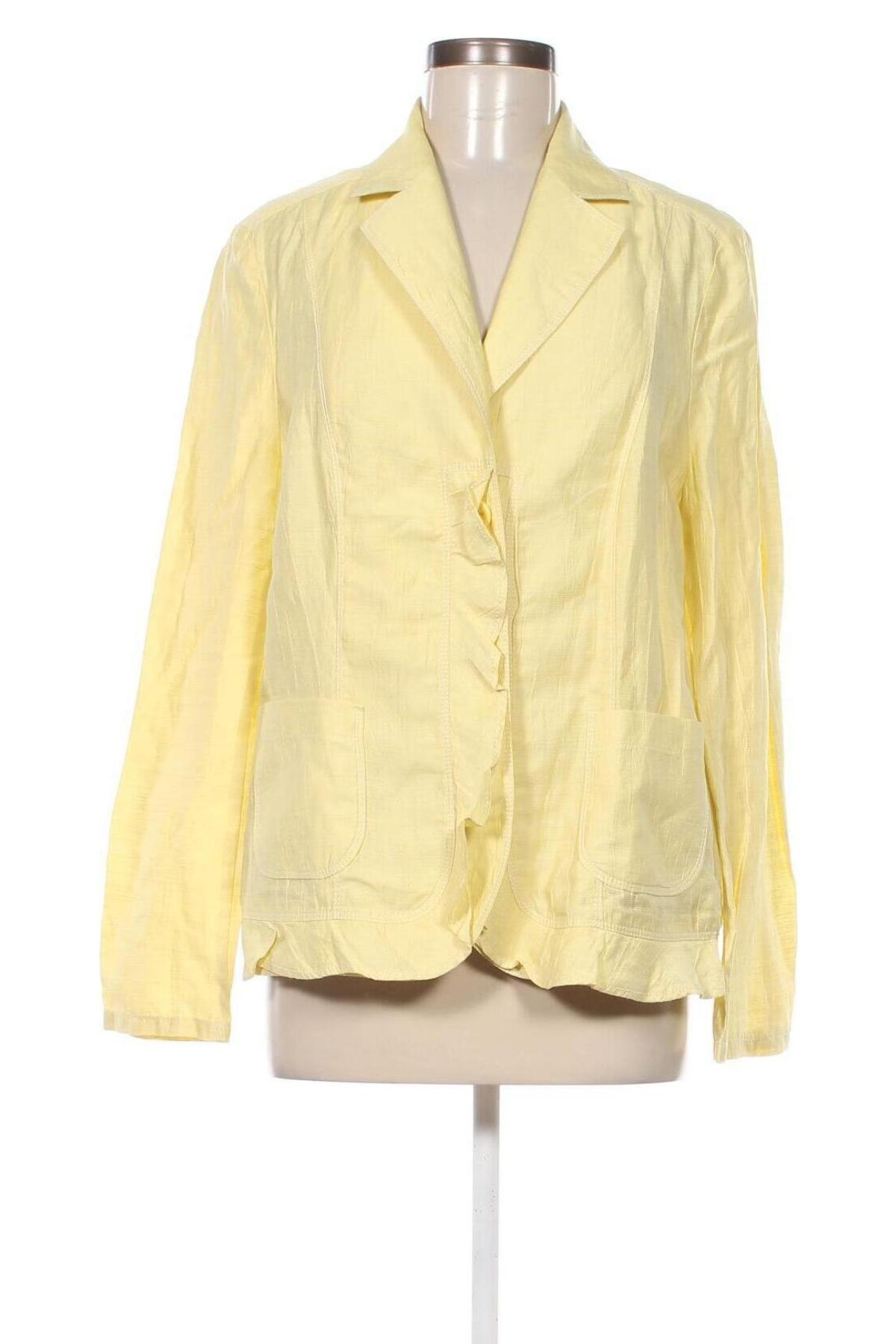 Γυναικείο σακάκι Frank Walder, Μέγεθος XL, Χρώμα Κίτρινο, Τιμή 5,20 €