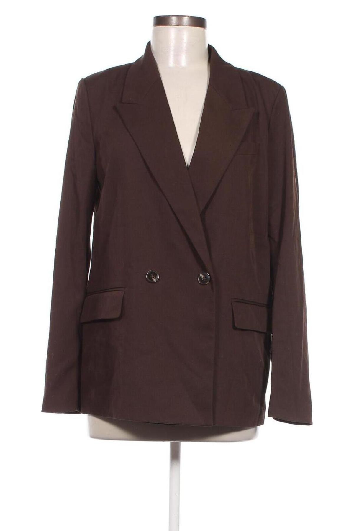 Дамско сако H&M, Размер S, Цвят Кафяв, Цена 17,60 лв.