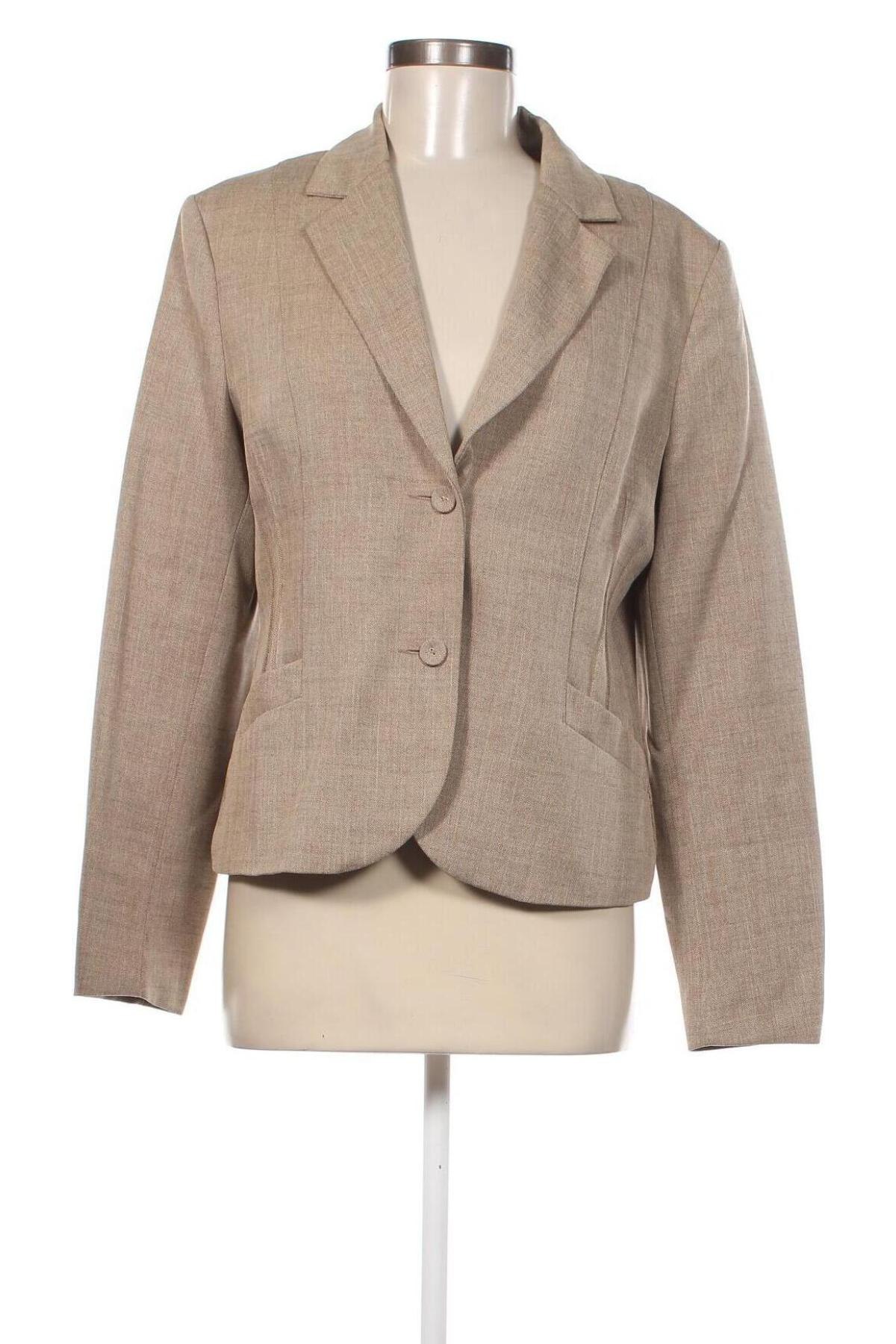 Γυναικείο σακάκι Hennes, Μέγεθος XL, Χρώμα  Μπέζ, Τιμή 22,51 €