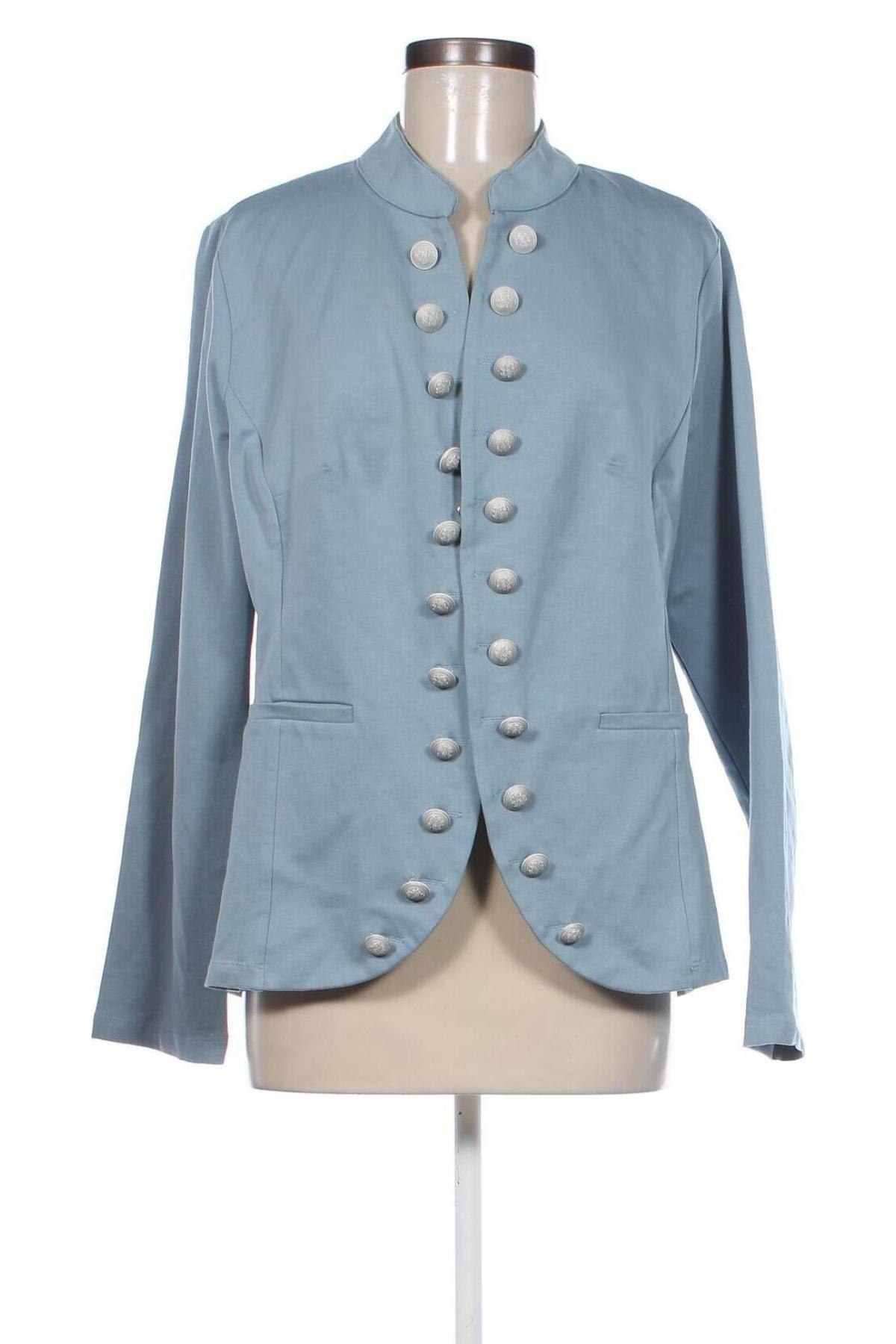 Γυναικείο σακάκι Linea Tesini, Μέγεθος XL, Χρώμα Μπλέ, Τιμή 70,62 €