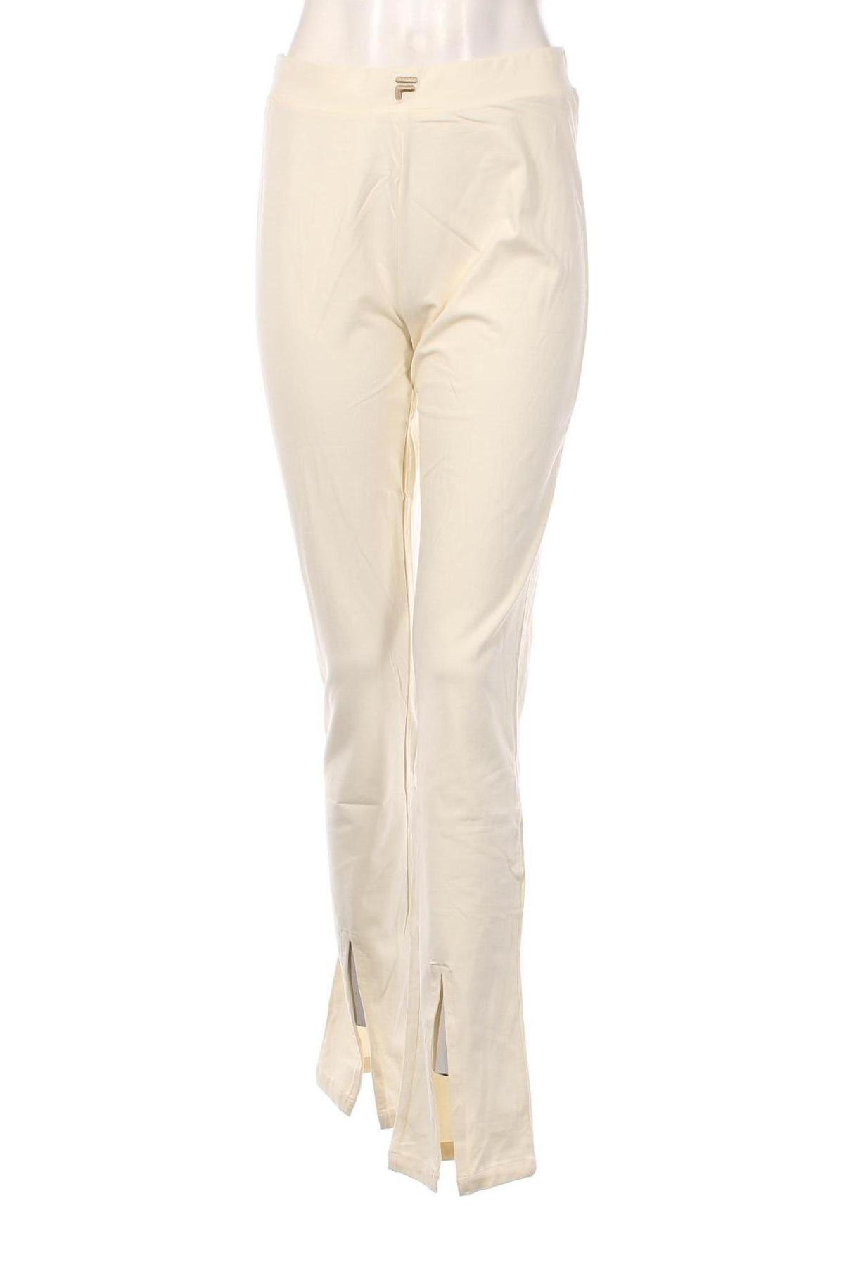 Γυναικείο αθλητικό παντελόνι FILA, Μέγεθος L, Χρώμα Εκρού, Τιμή 22,53 €