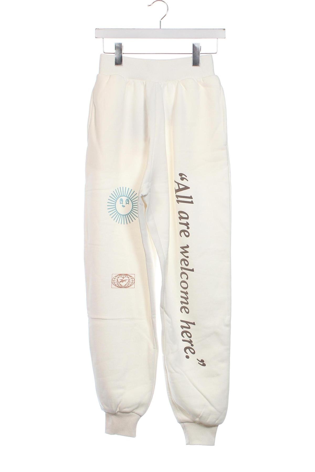 Γυναικείο αθλητικό παντελόνι Reebok, Μέγεθος XXS, Χρώμα Λευκό, Τιμή 19,18 €