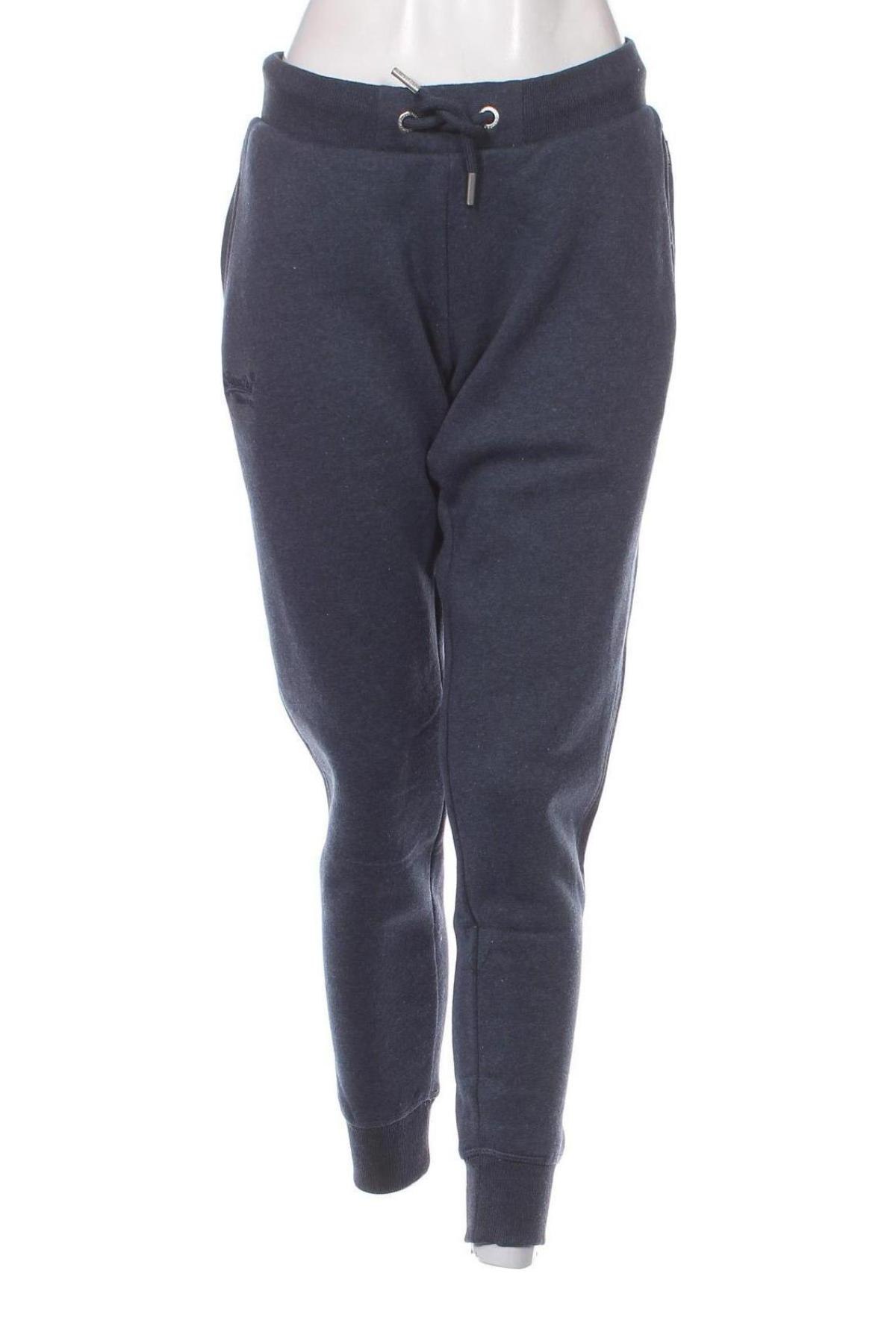 Pantaloni trening de femei Superdry, Mărime XL, Culoare Albastru, Preț 130,26 Lei