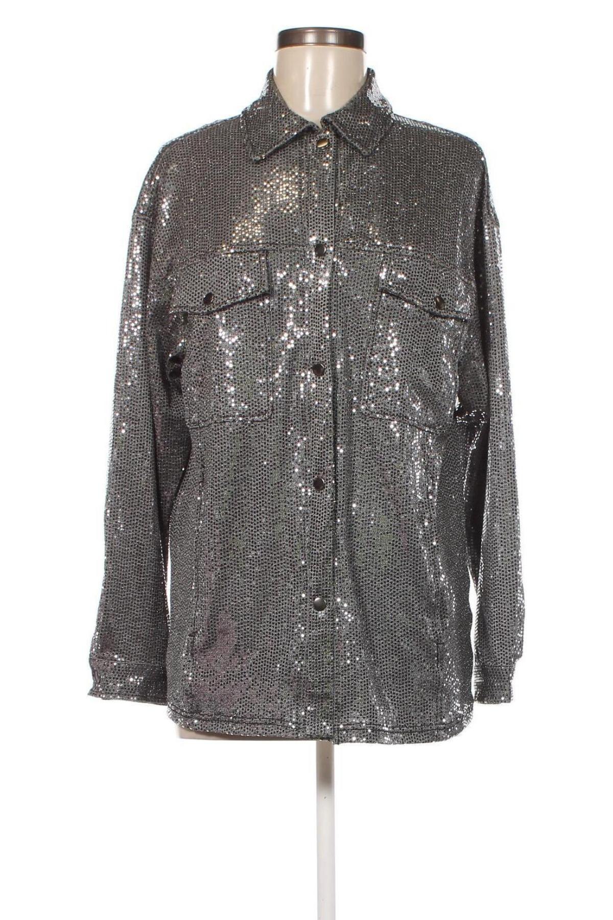 Γυναικείο μπουφάν H&M Divided, Μέγεθος S, Χρώμα Ασημί, Τιμή 16,65 €