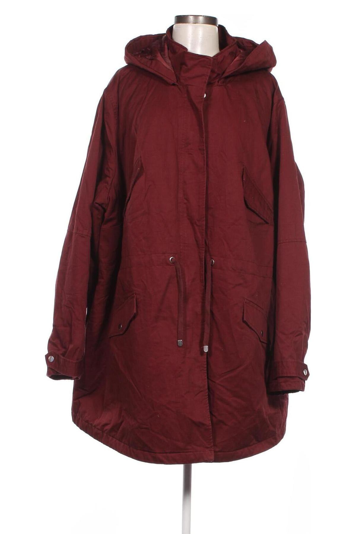 Γυναικείο μπουφάν H&M Divided, Μέγεθος 3XL, Χρώμα Κόκκινο, Τιμή 14,35 €