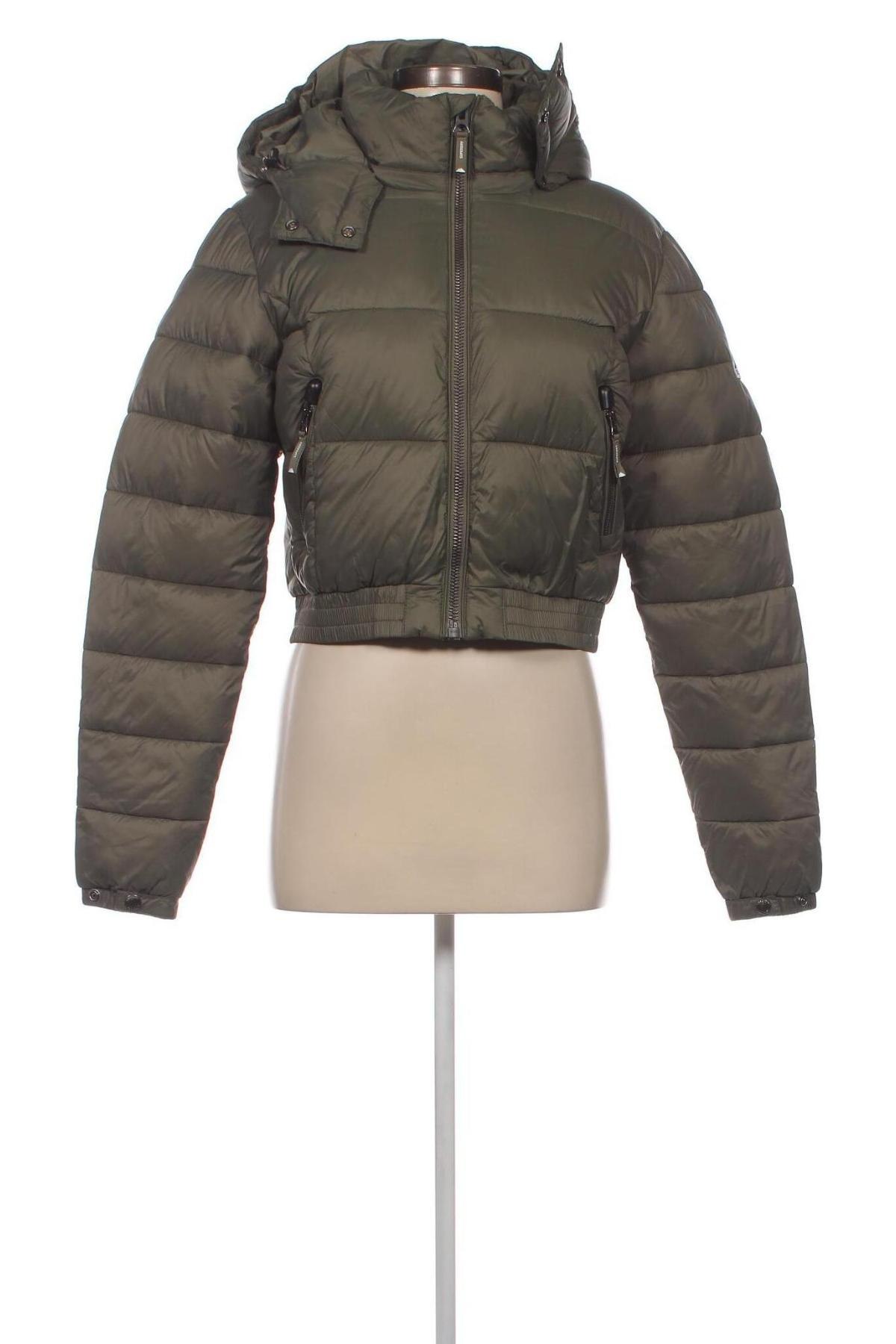 Γυναικείο μπουφάν Superdry, Μέγεθος M, Χρώμα Πράσινο, Τιμή 26,23 €