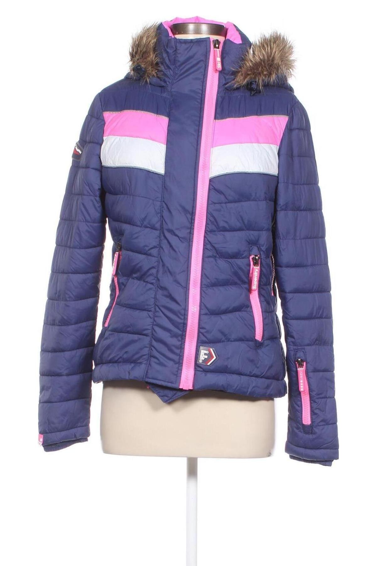 Dámská bunda pro zimní sporty  Superdry, Velikost L, Barva Modrá, Cena  686,00 Kč