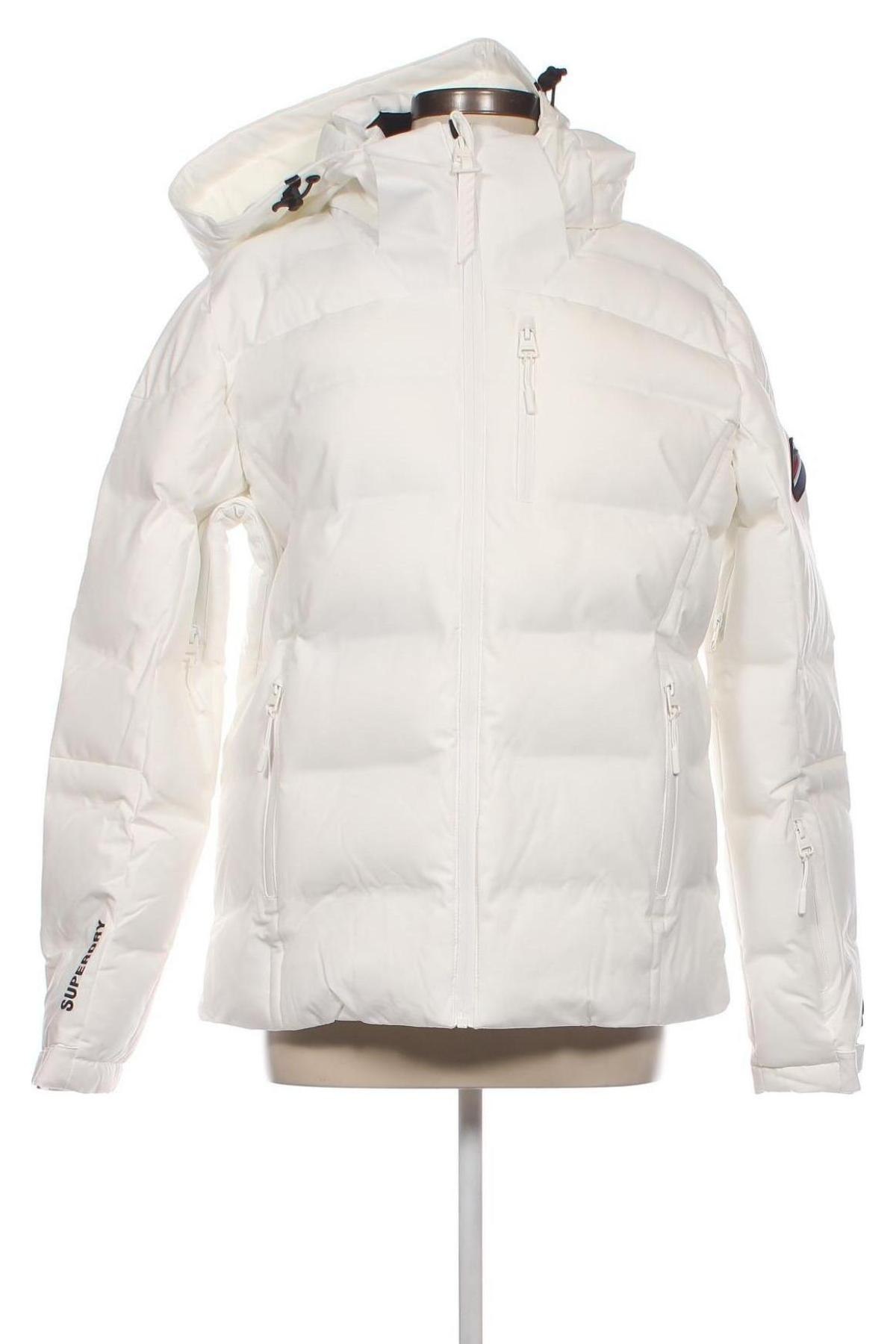 Γυναίκειο μπουφάν για χειμερινά σπορ Superdry, Μέγεθος M, Χρώμα Λευκό, Τιμή 57,94 €