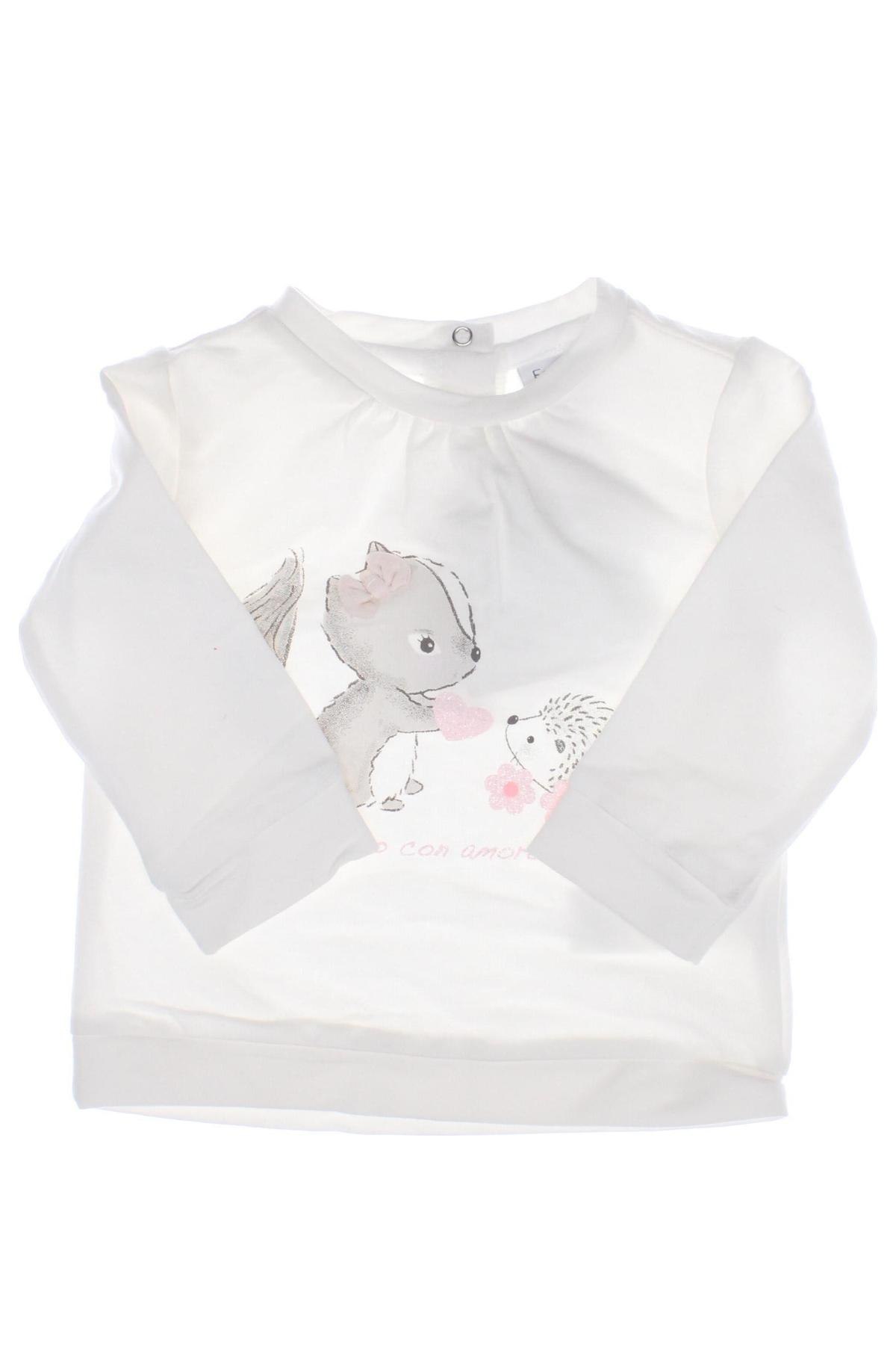 Παιδική μπλούζα Fagottino By Oviesse, Μέγεθος 2-3m/ 56-62 εκ., Χρώμα Λευκό, Τιμή 7,33 €