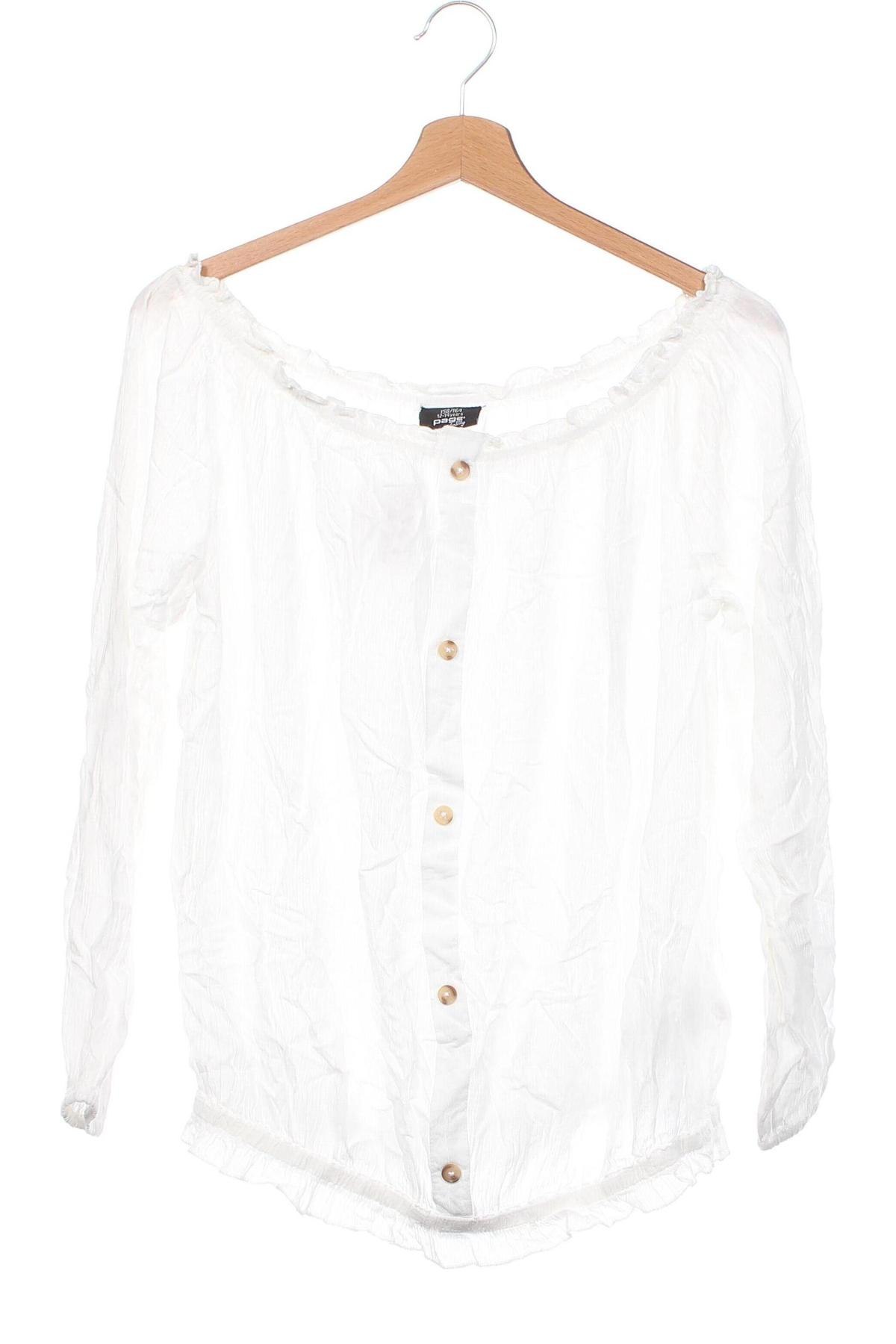 Детска блуза Page One, Размер 12-13y/ 158-164 см, Цвят Бял, Цена 4,95 лв.