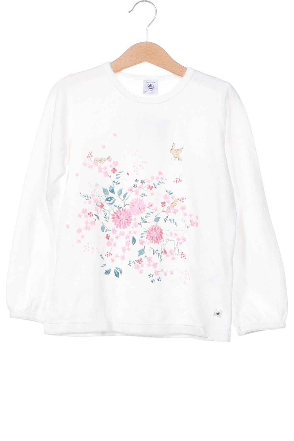 Kinder Shirt Petit Bateau, Größe 6-7y/ 122-128 cm, Farbe Weiß, Preis € 12,94