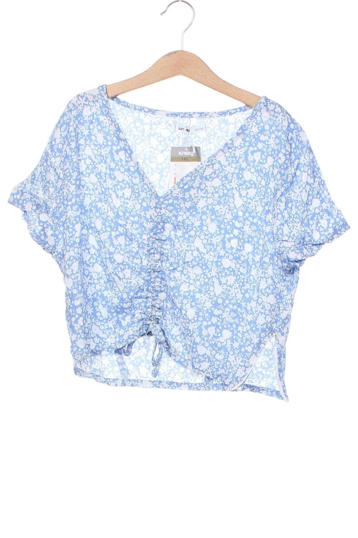 Детска блуза Sinsay, Размер 10-11y/ 146-152 см, Цвят Син, Цена 18,03 лв.