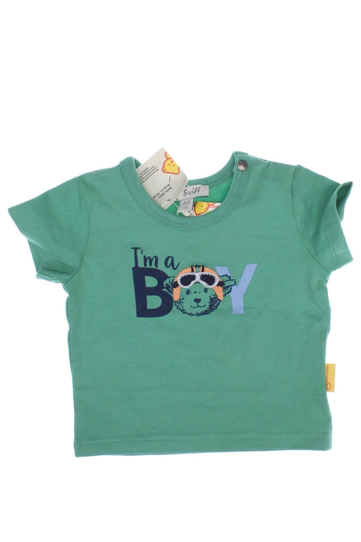 Kinder Shirt Steiff, Größe 1-2m/ 50-56 cm, Farbe Grün, Preis 5,26 €