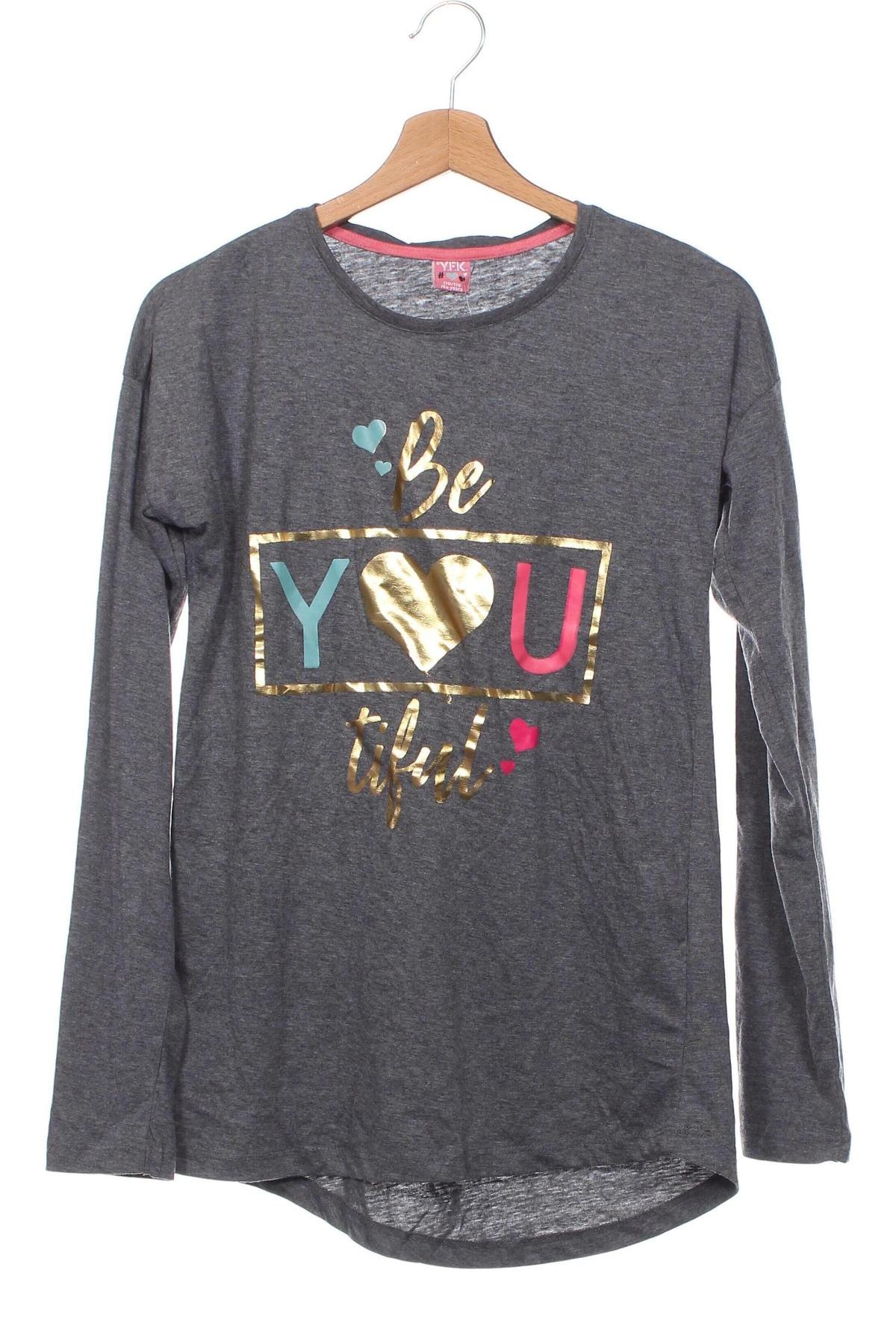 Kinder Shirt Y.F.K., Größe 15-18y/ 170-176 cm, Farbe Grau, Preis € 2,07