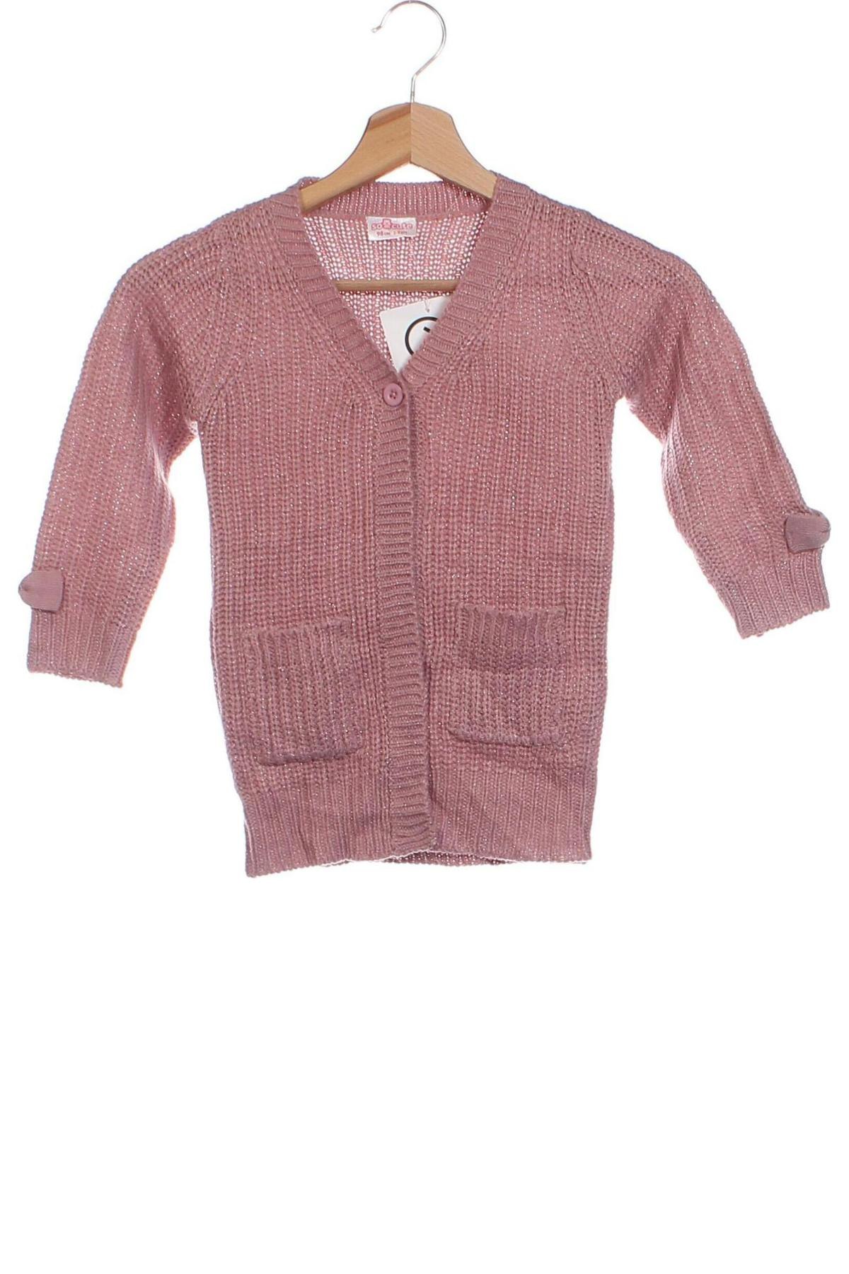 Pulover cu nasturi pentru copii, Mărime 2-3y/ 98-104 cm, Culoare Roz, Preț 22,37 Lei