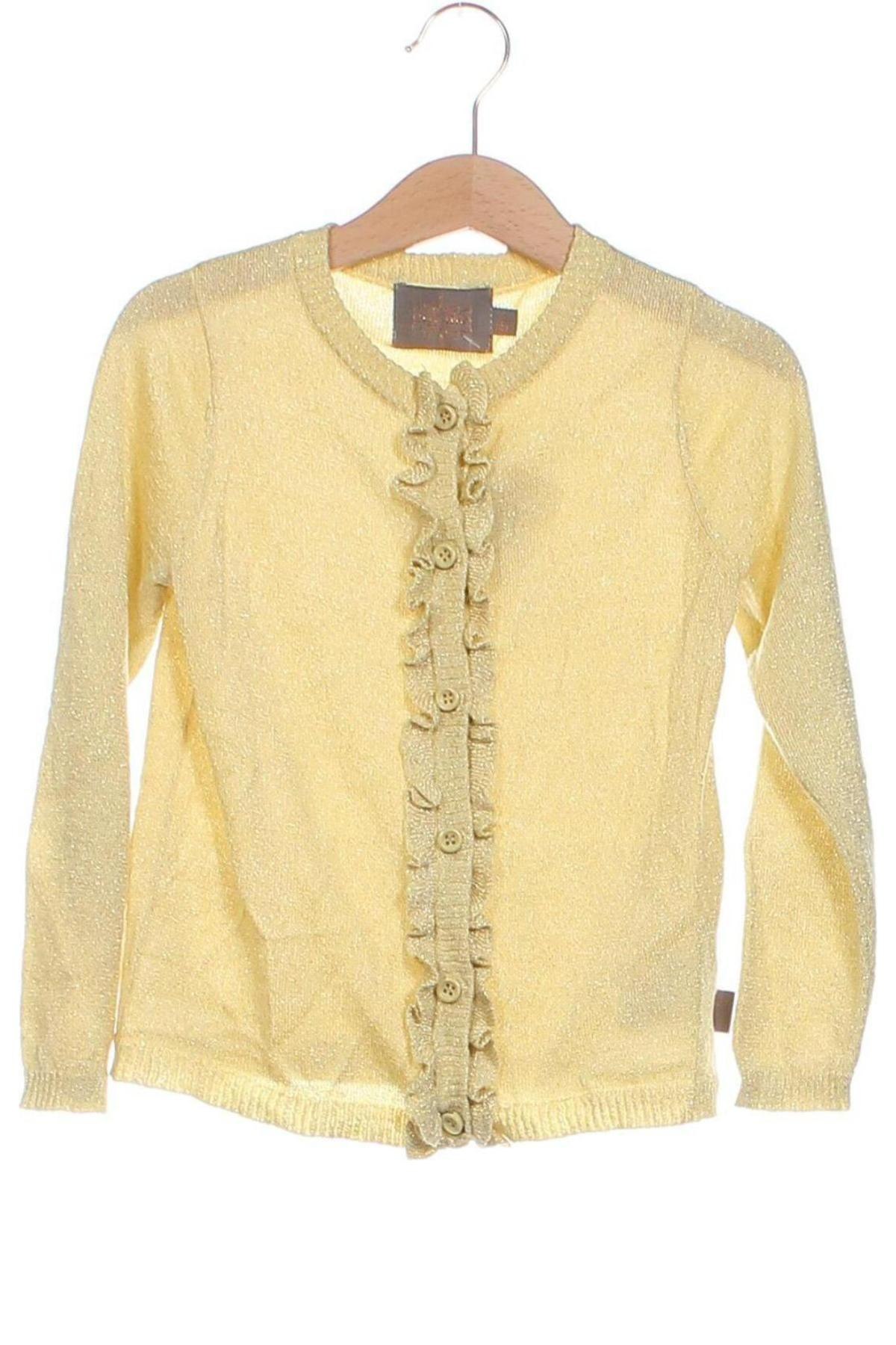 Pulover cu nasturi pentru copii Creamie, Mărime 4-5y/ 110-116 cm, Culoare Auriu, Preț 25,33 Lei