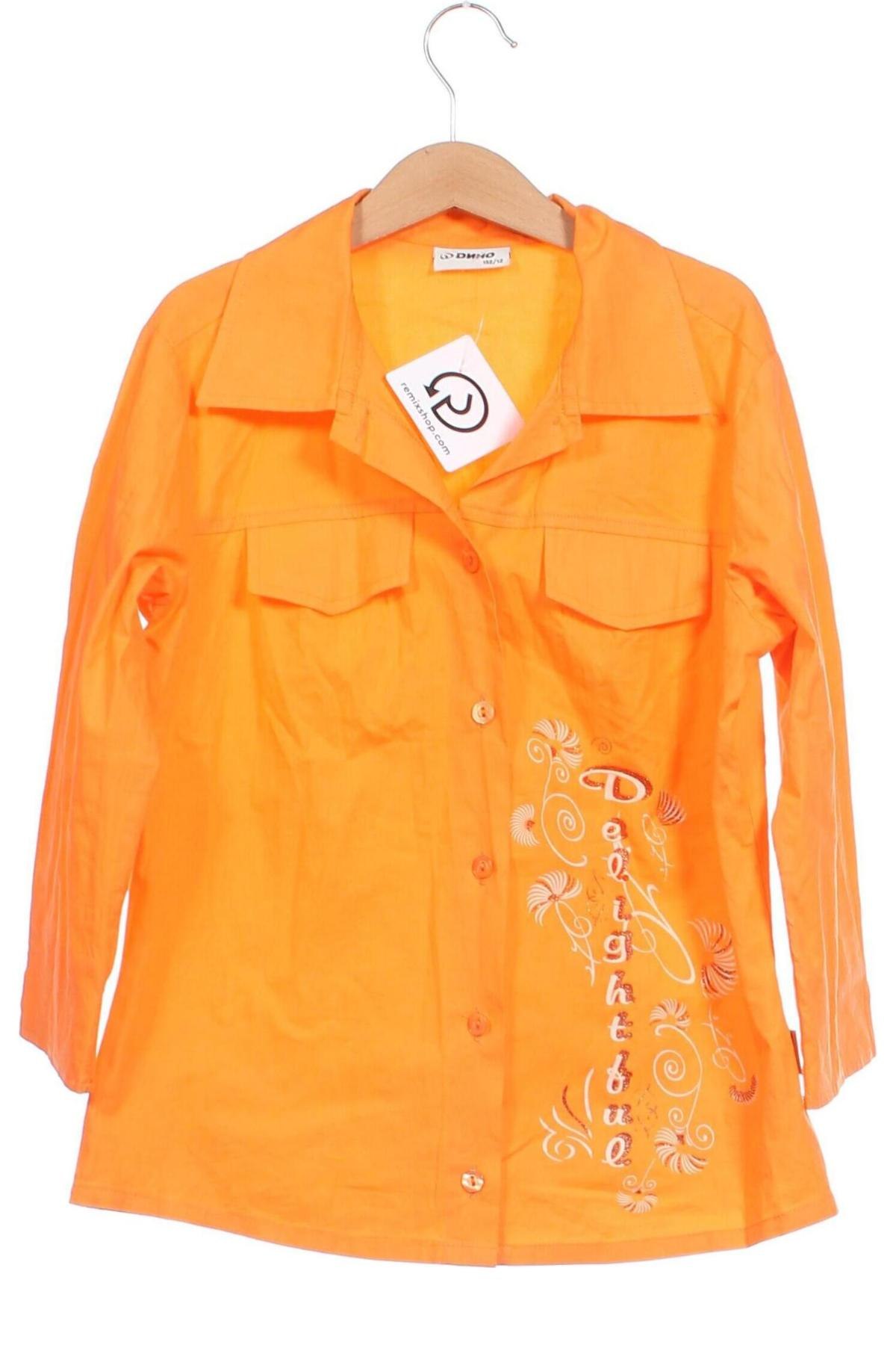 Kinderhemd, Größe 11-12y/ 152-158 cm, Farbe Orange, Preis € 2,95