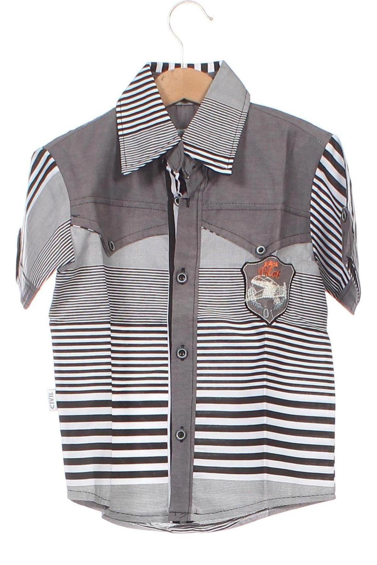 Παιδικό πουκάμισο, Μέγεθος 3-4y/ 104-110 εκ., Χρώμα Γκρί, Τιμή 8,39 €