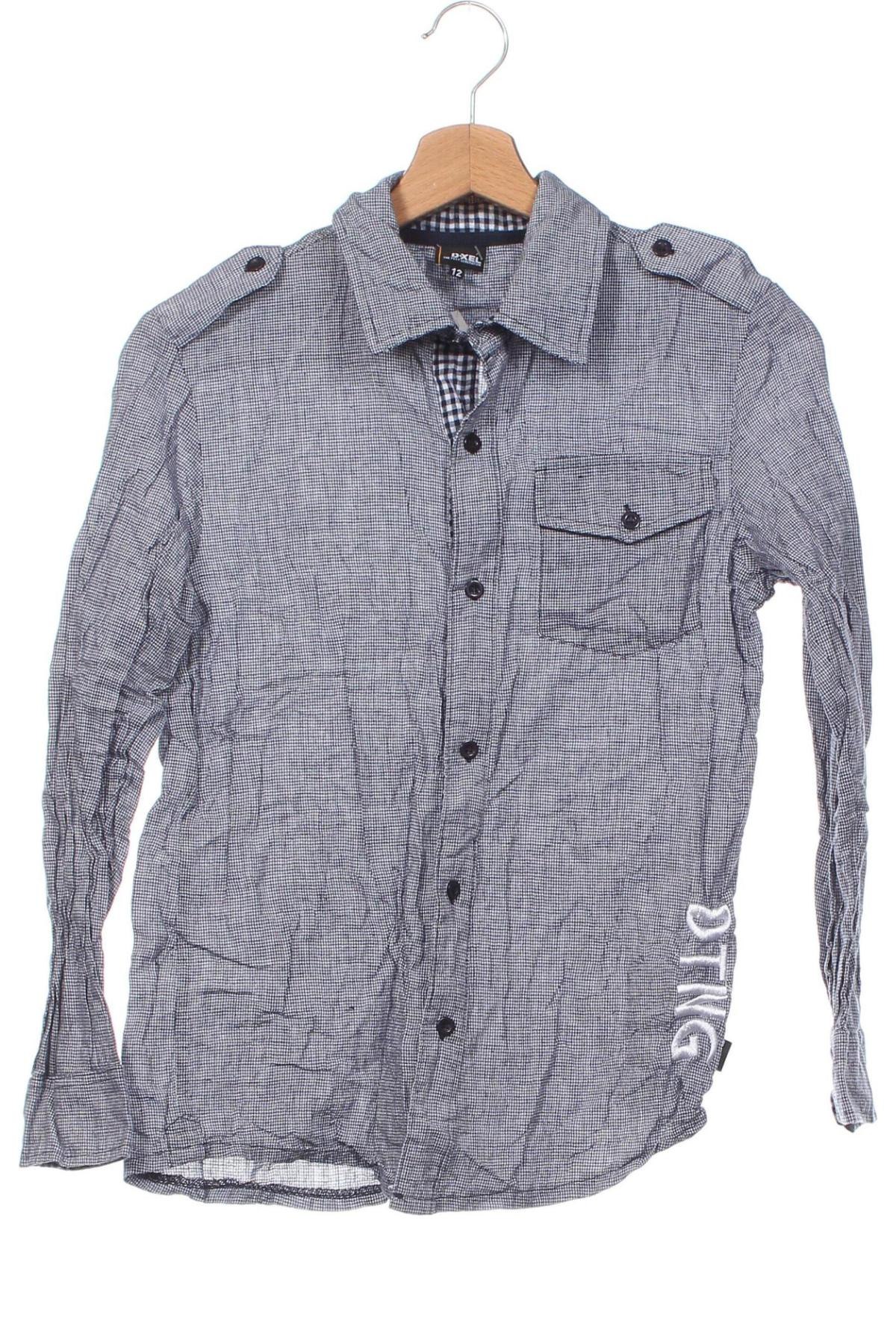 Παιδικό πουκάμισο D-Xel, Μέγεθος 11-12y/ 152-158 εκ., Χρώμα Μπλέ, Τιμή 2,92 €