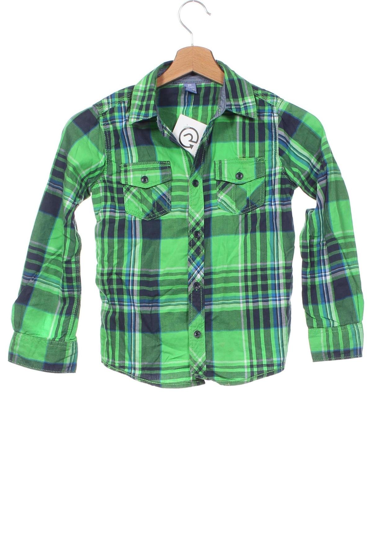 Детска риза Dopo Dopo, Размер 6-7y/ 122-128 см, Цвят Зелен, Цена 11,00 лв.