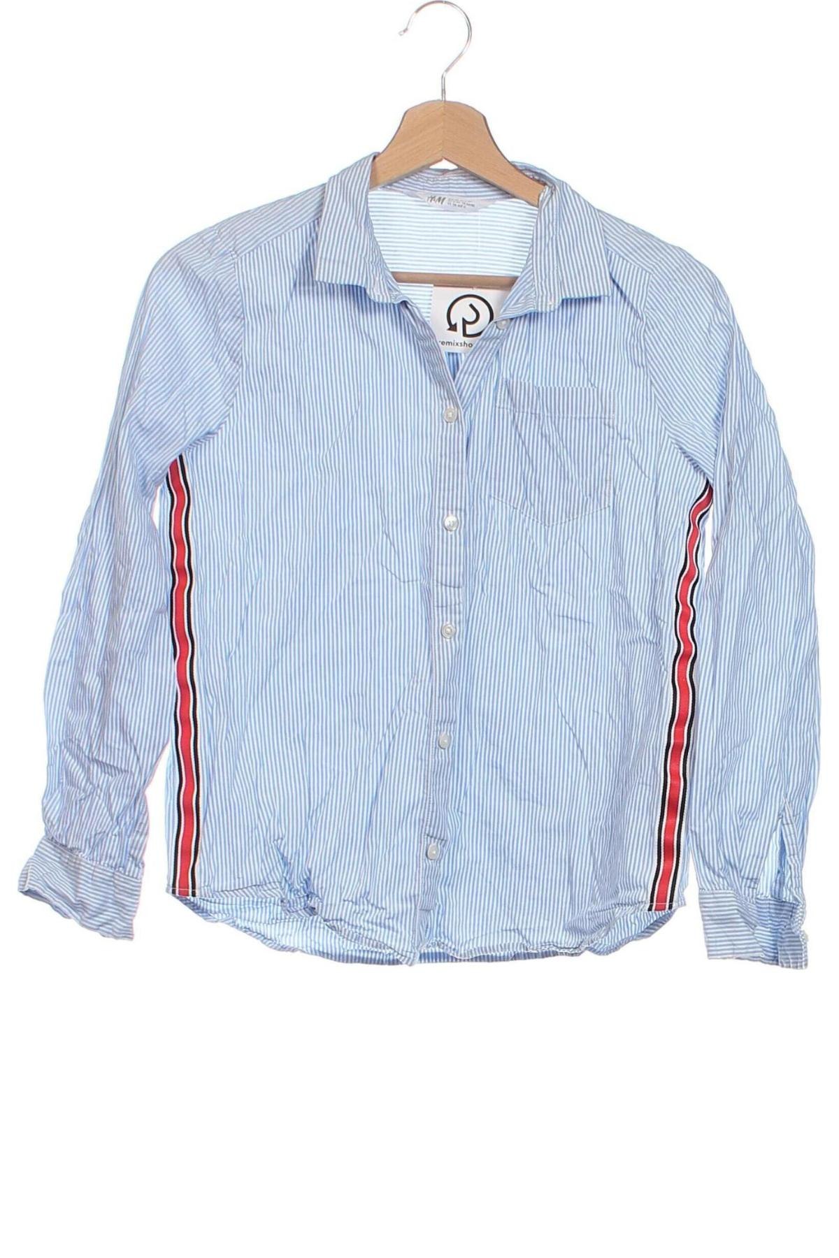 Kinderhemd H&M, Größe 12-13y/ 158-164 cm, Farbe Blau, Preis 7,65 €