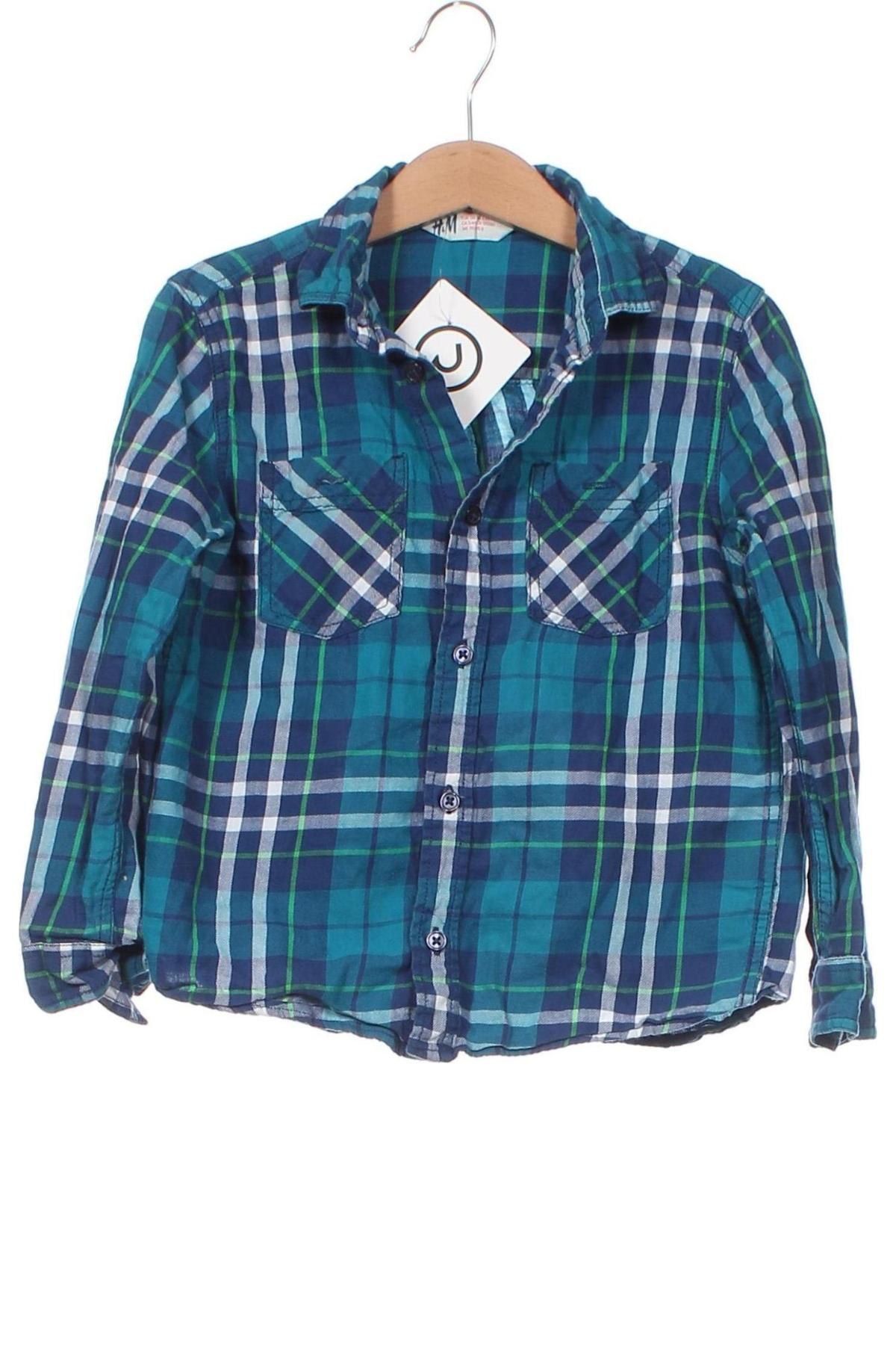Dětská košile  H&M, Velikost 5-6y/ 116-122 cm, Barva Modrá, Cena  77,00 Kč