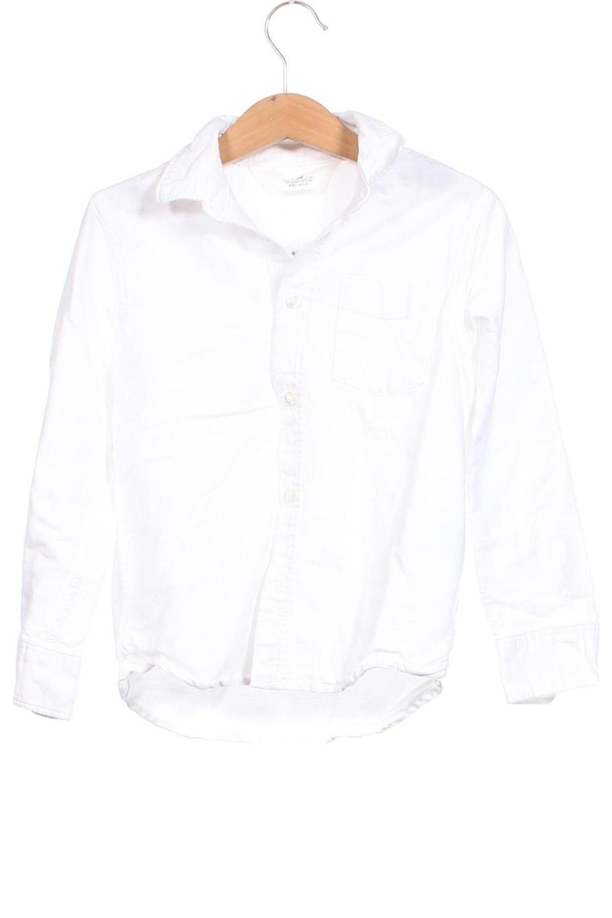 Kinderhemd H&M, Größe 4-5y/ 110-116 cm, Farbe Weiß, Preis 6,00 €