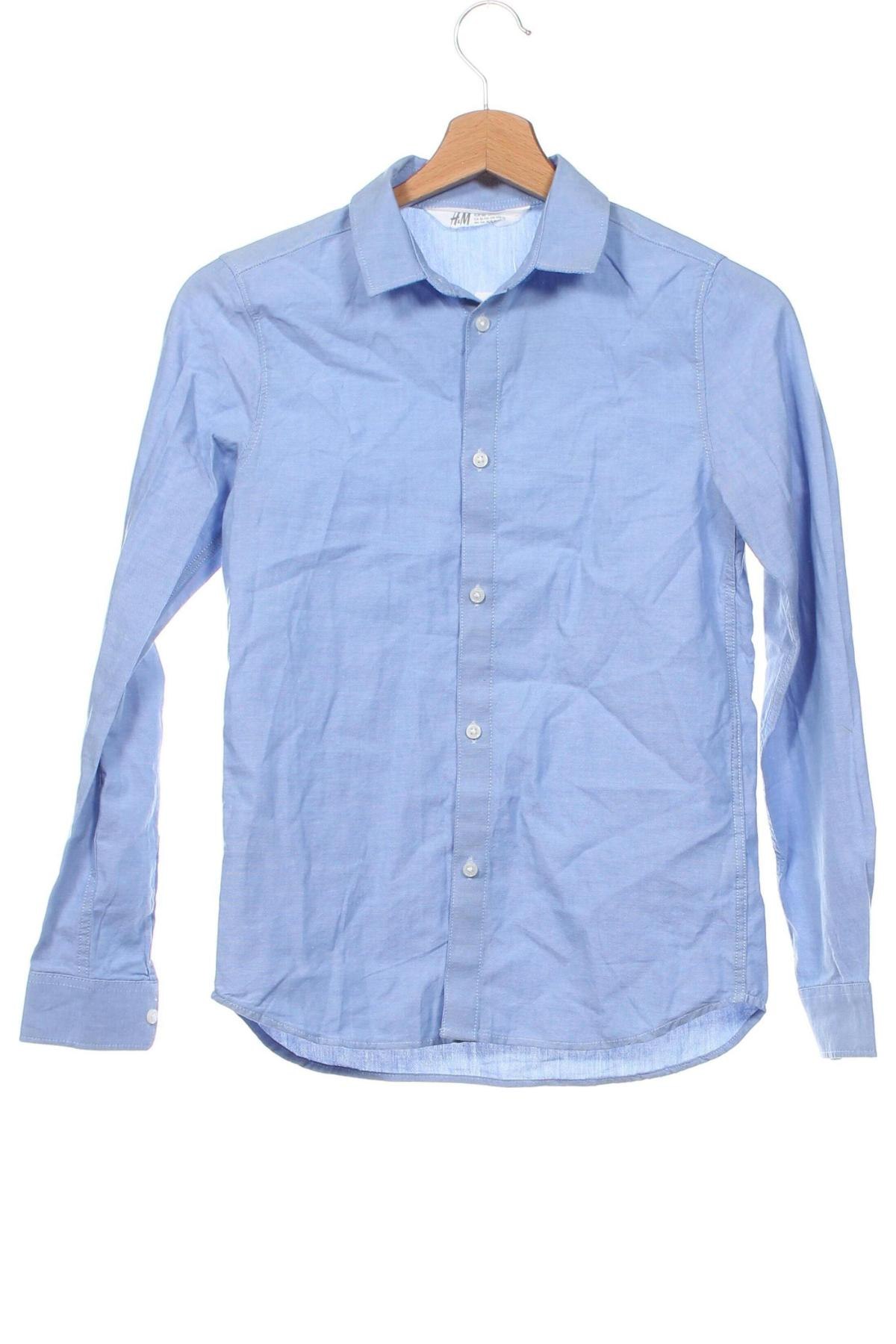 Kinderhemd H&M, Größe 10-11y/ 146-152 cm, Farbe Blau, Preis 7,65 €