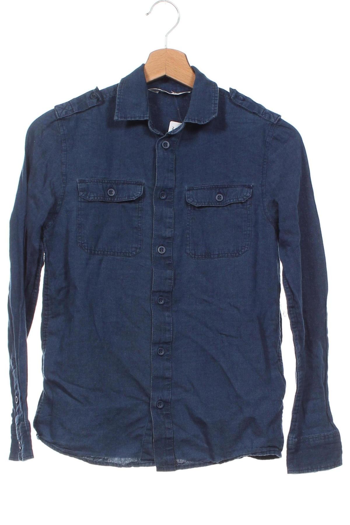 Dětská košile  H&M, Velikost 12-13y/ 158-164 cm, Barva Modrá, Cena  175,00 Kč