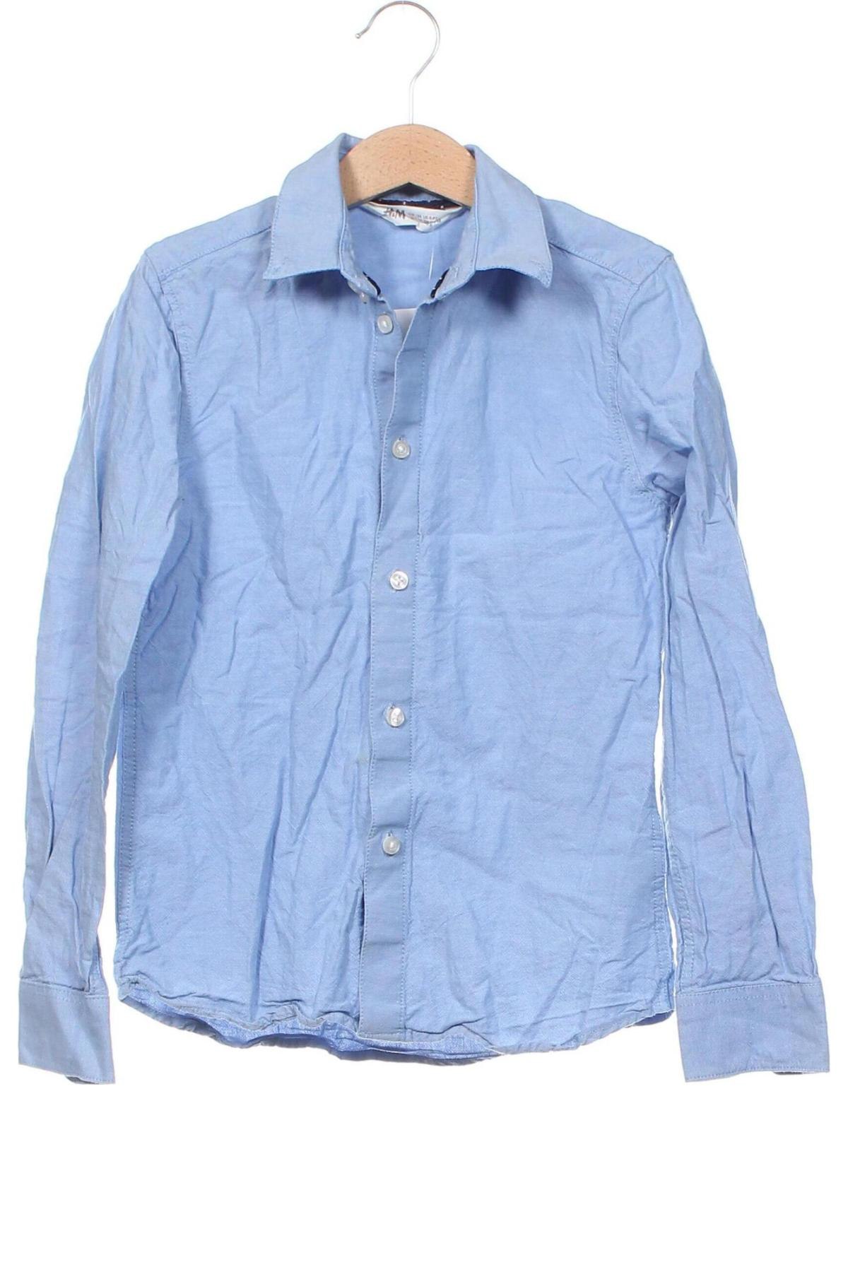 Παιδικό πουκάμισο H&M, Μέγεθος 8-9y/ 134-140 εκ., Χρώμα Μπλέ, Τιμή 6,80 €