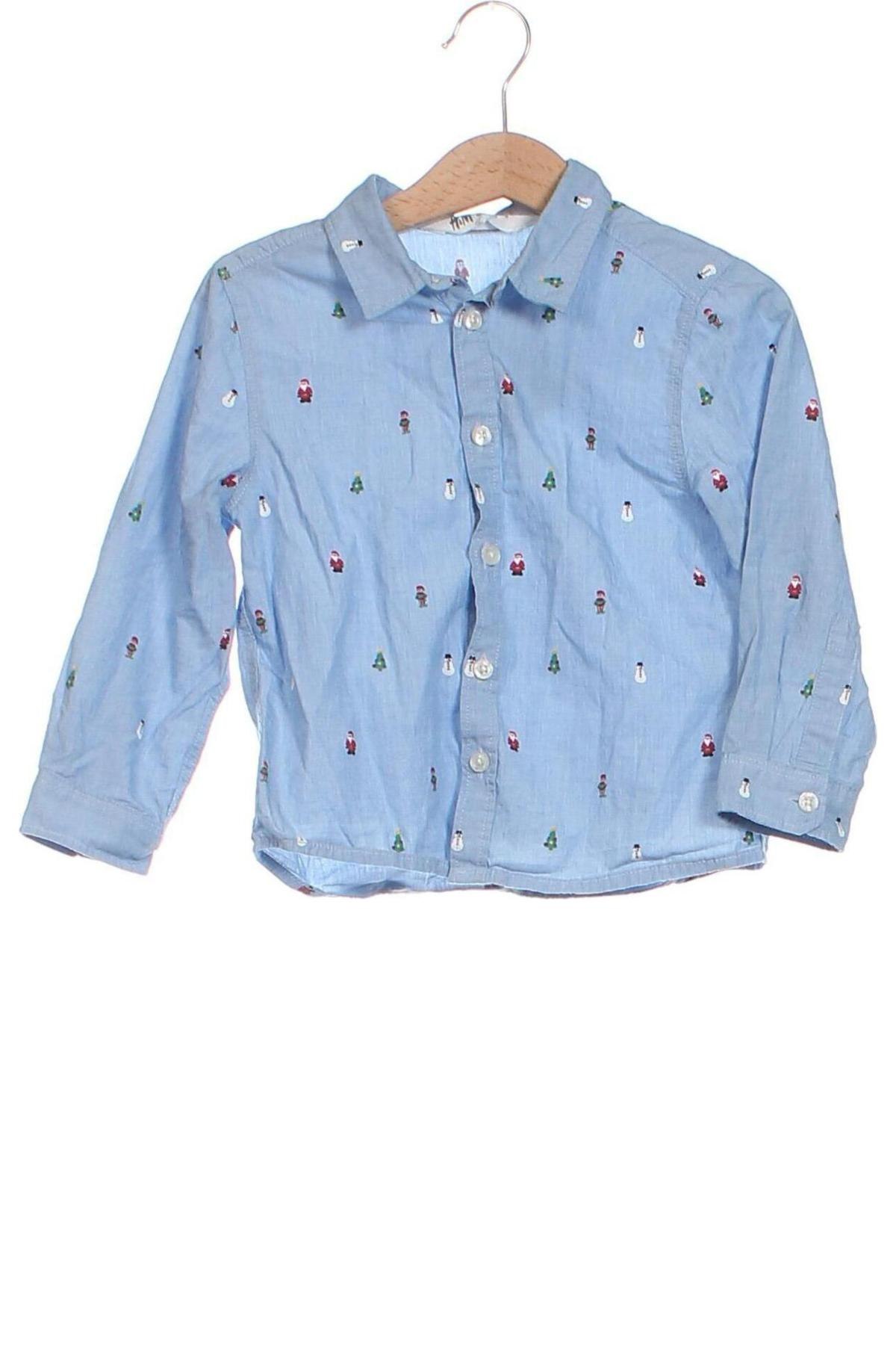 Kinderhemd H&M, Größe 2-3y/ 98-104 cm, Farbe Blau, Preis 7,98 €