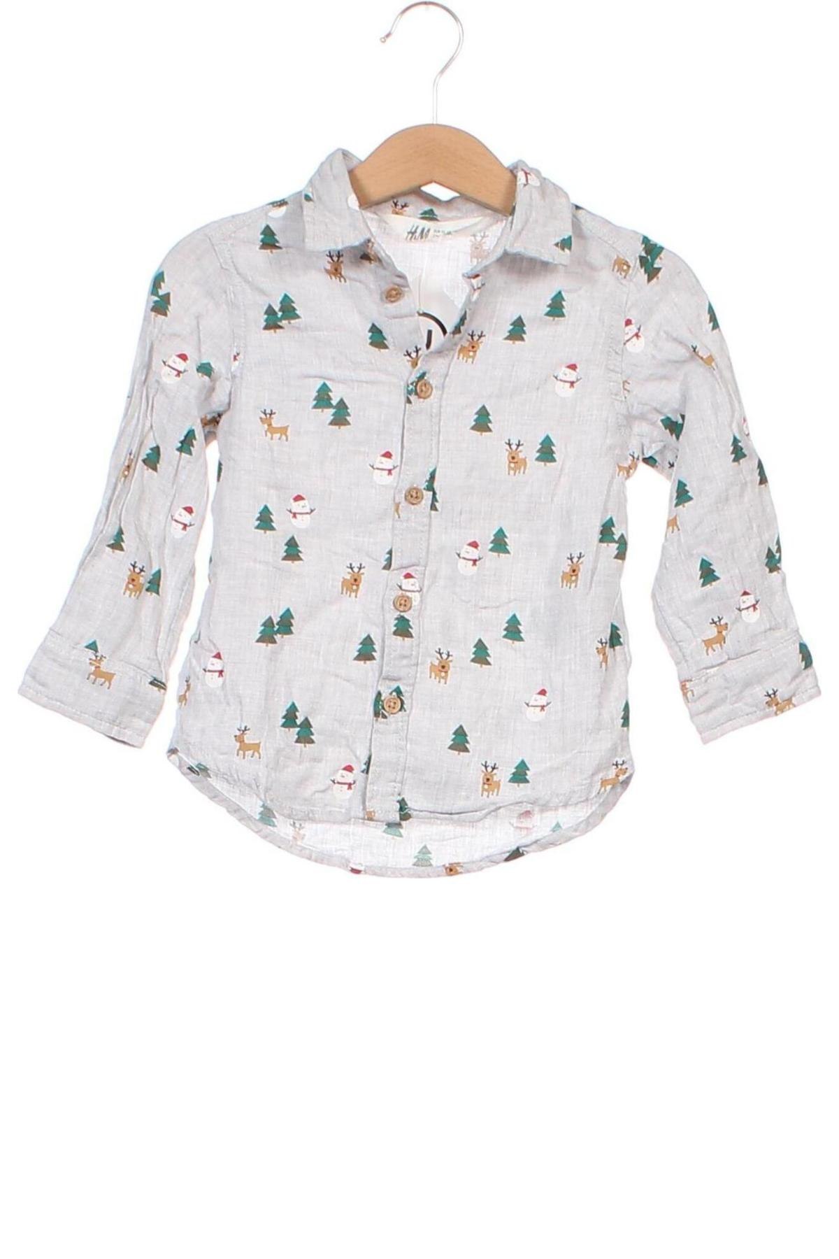 Детска риза H&M, Размер 18-24m/ 86-98 см, Цвят Многоцветен, Цена 5,50 лв.